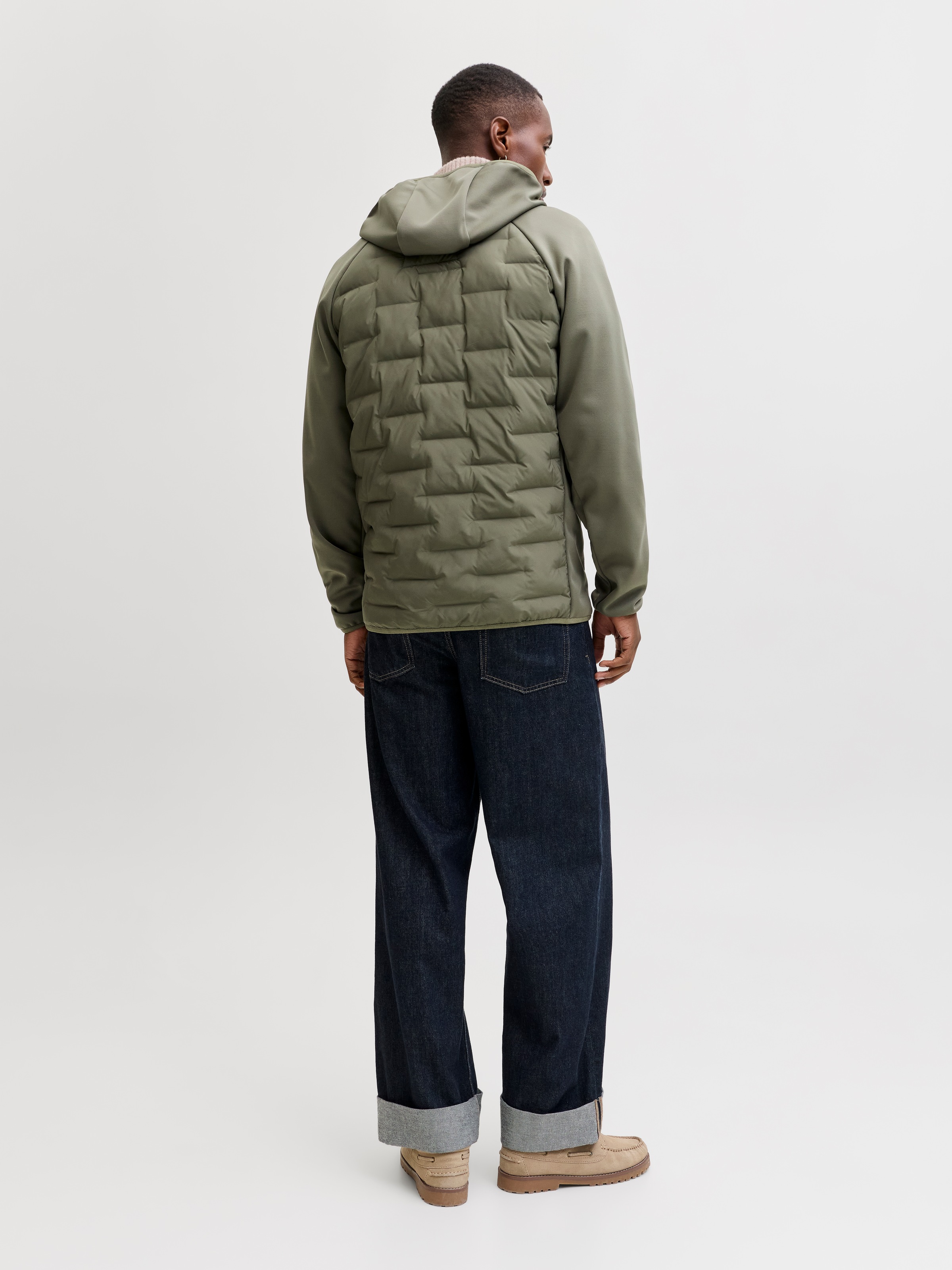 Jack & Jones Veste matelassée »JJEPERFECT HYBRID JACKET NOOS« avec capuche mit Kapuze