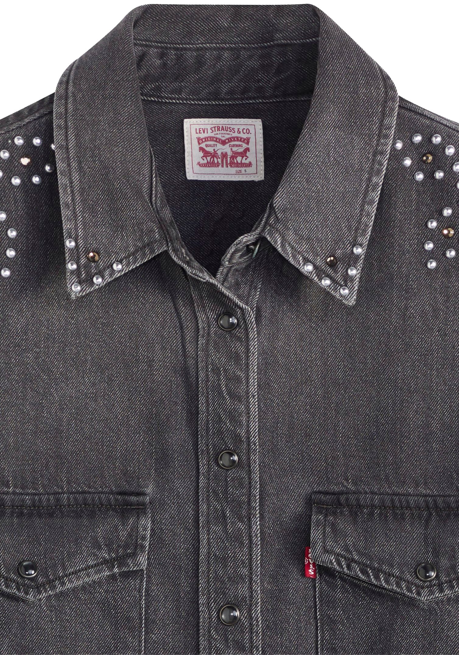 Levi's® Blouse en jean »ESSENTIAL WESTERN« mit Brusttaschen mit Druckknöpfen