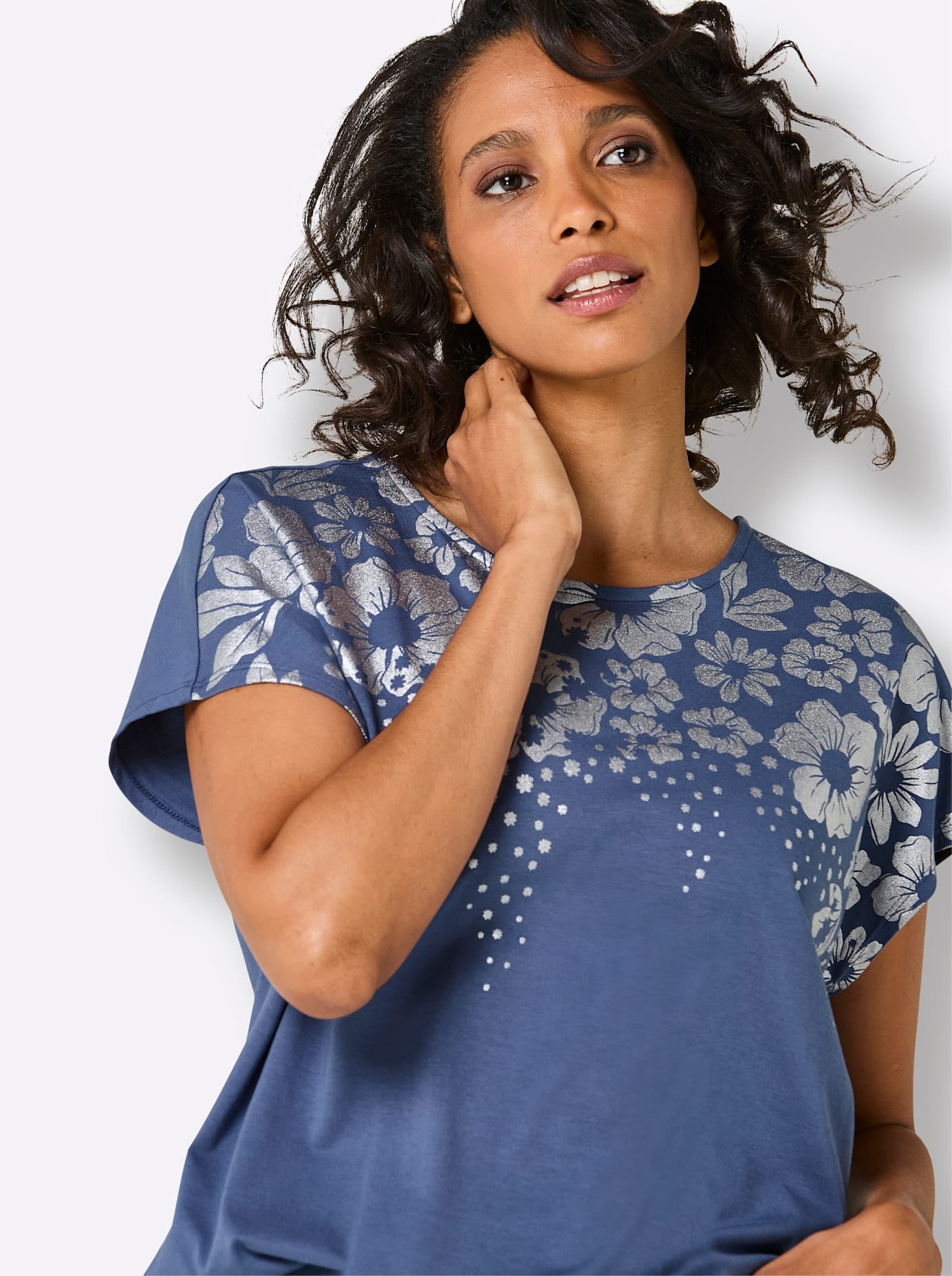 CREATION L PREMIUM T-shirt imprimé »Modal-Mix-Shirt« 1 pièces