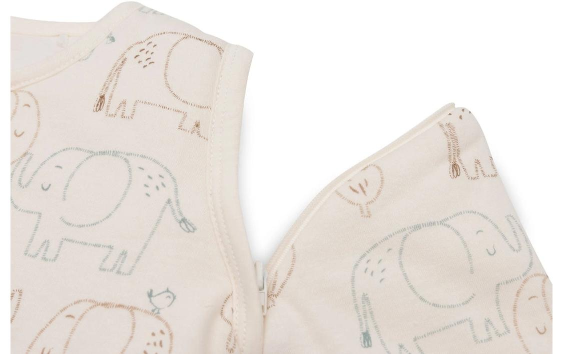 Jollein Babyschlafsack »Elephant Tales« Gefütterter Schlafsack mit abnehmbaren Ärmeln