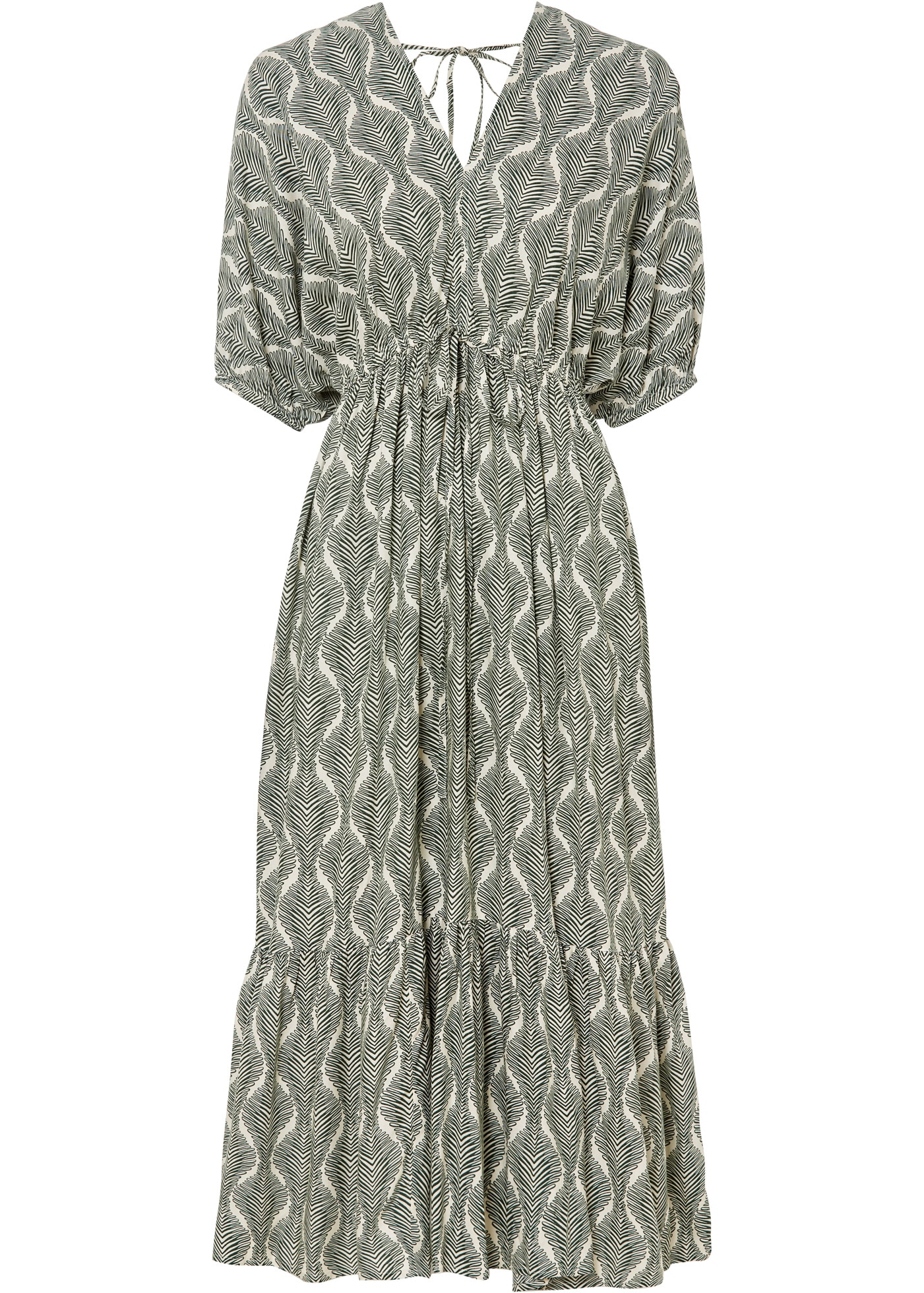 bonprix Robe midi »Midikleid aus fliessender Viskose« Midikleid aus fliessender Viskose