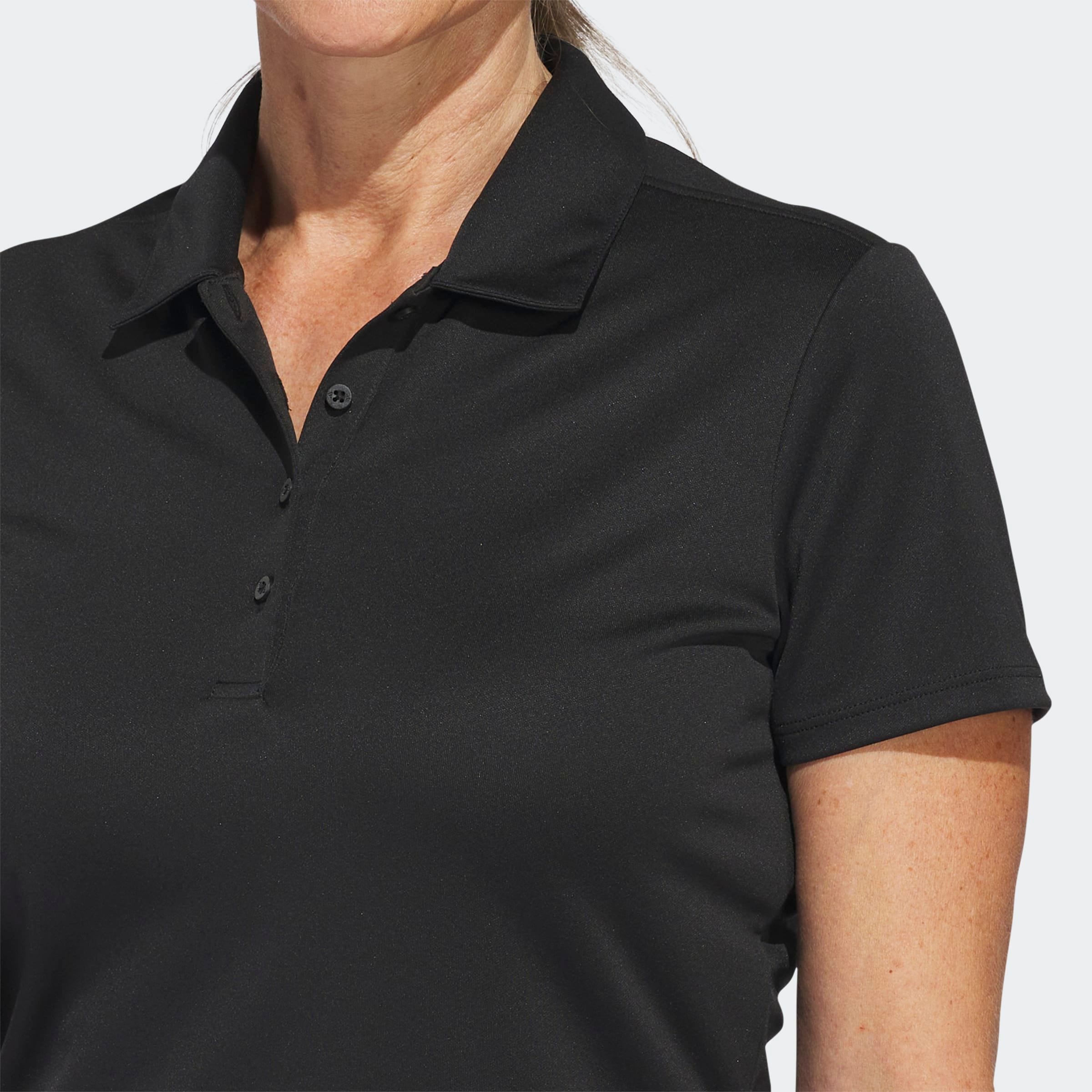adidas Performance Poloshirt »SOLID PERFORMANCE SHORT SLEEVE FÜR DAMEN« mit Druckknopfverschluss, aus Polyester, leichtes Pikeematerial