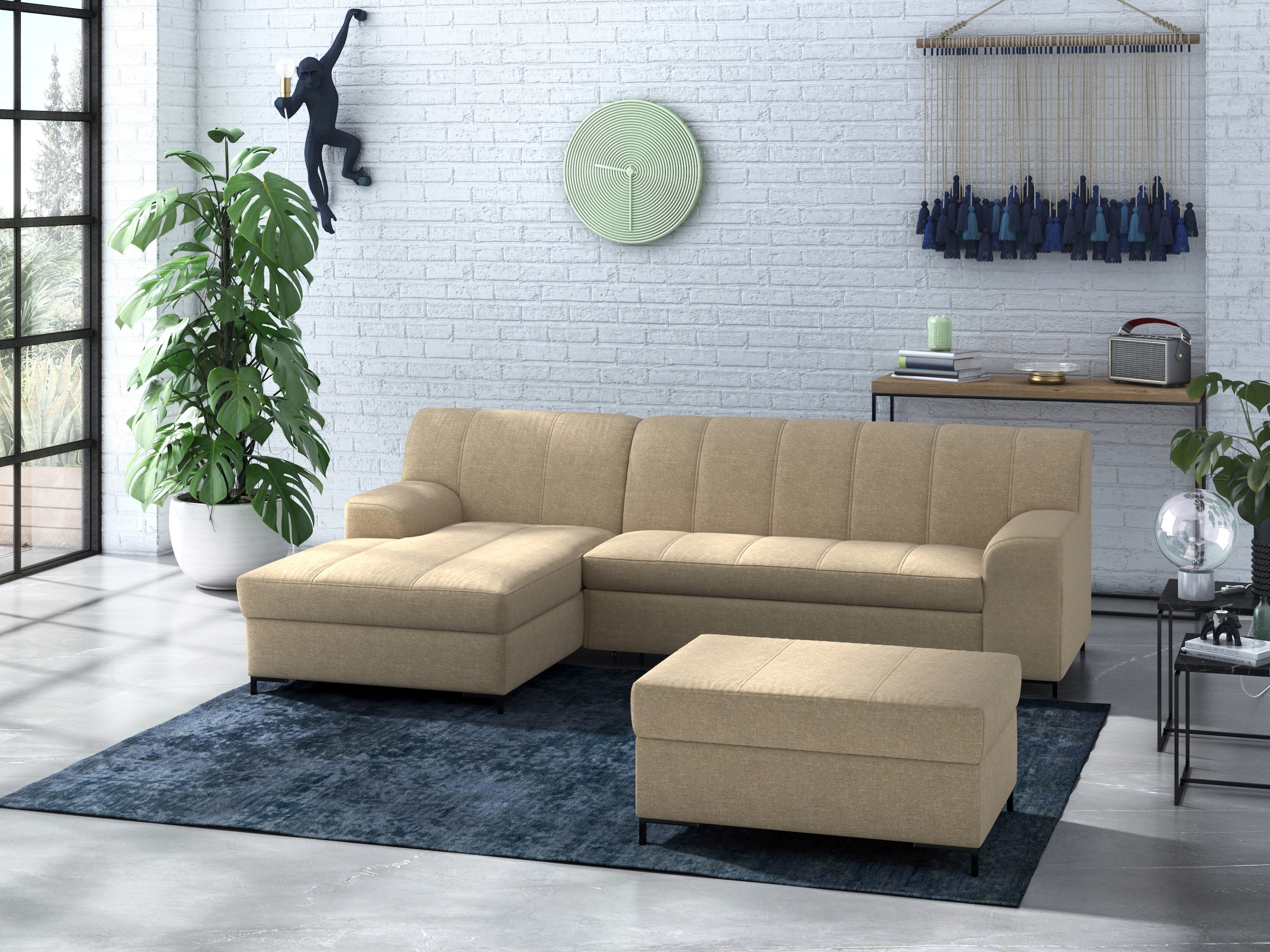 Home affaire Polsterhocker »Balme« passend zur Serie "Balme"