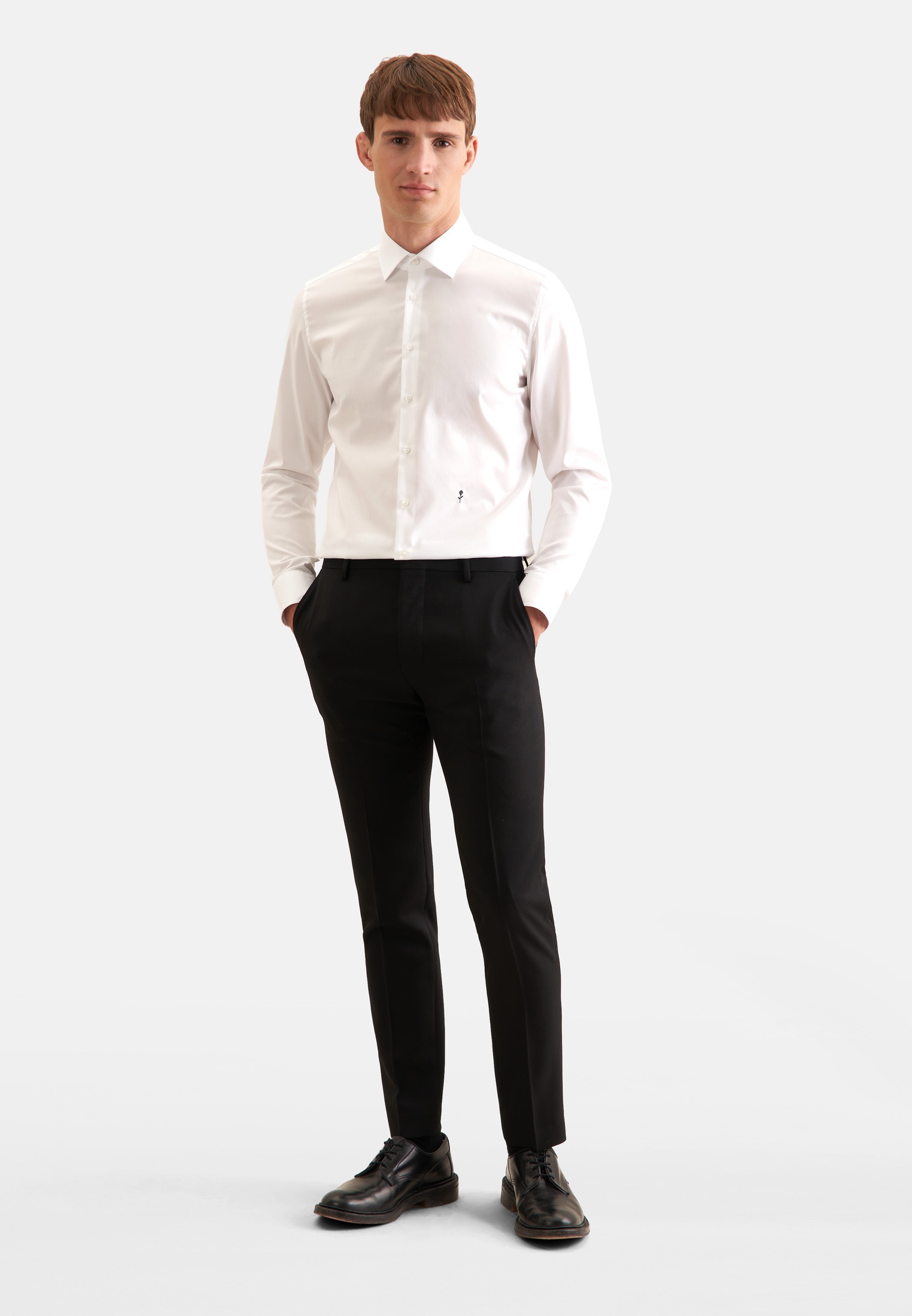seidensticker Businesshemd »Schwarze Rose« Slim 1/1 Kentkragen Uni