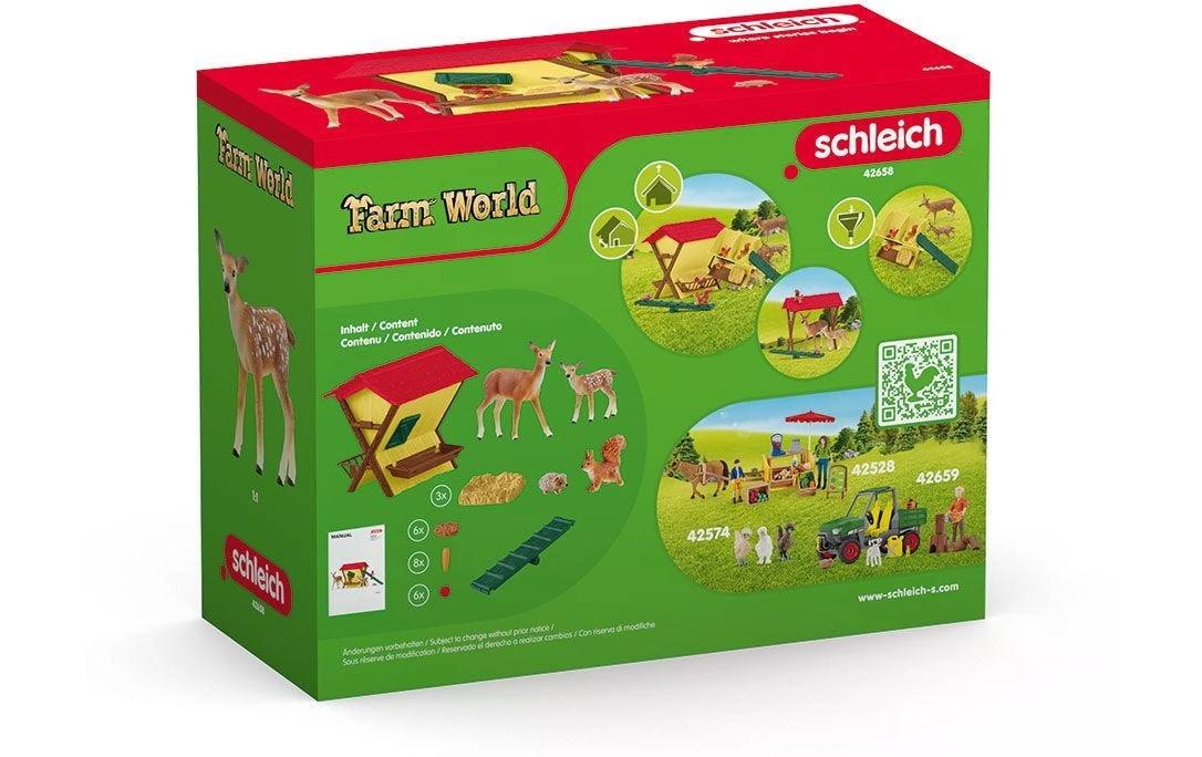 Schleich® Monde de jeu »Farm World Fütterung der Waldtiere«