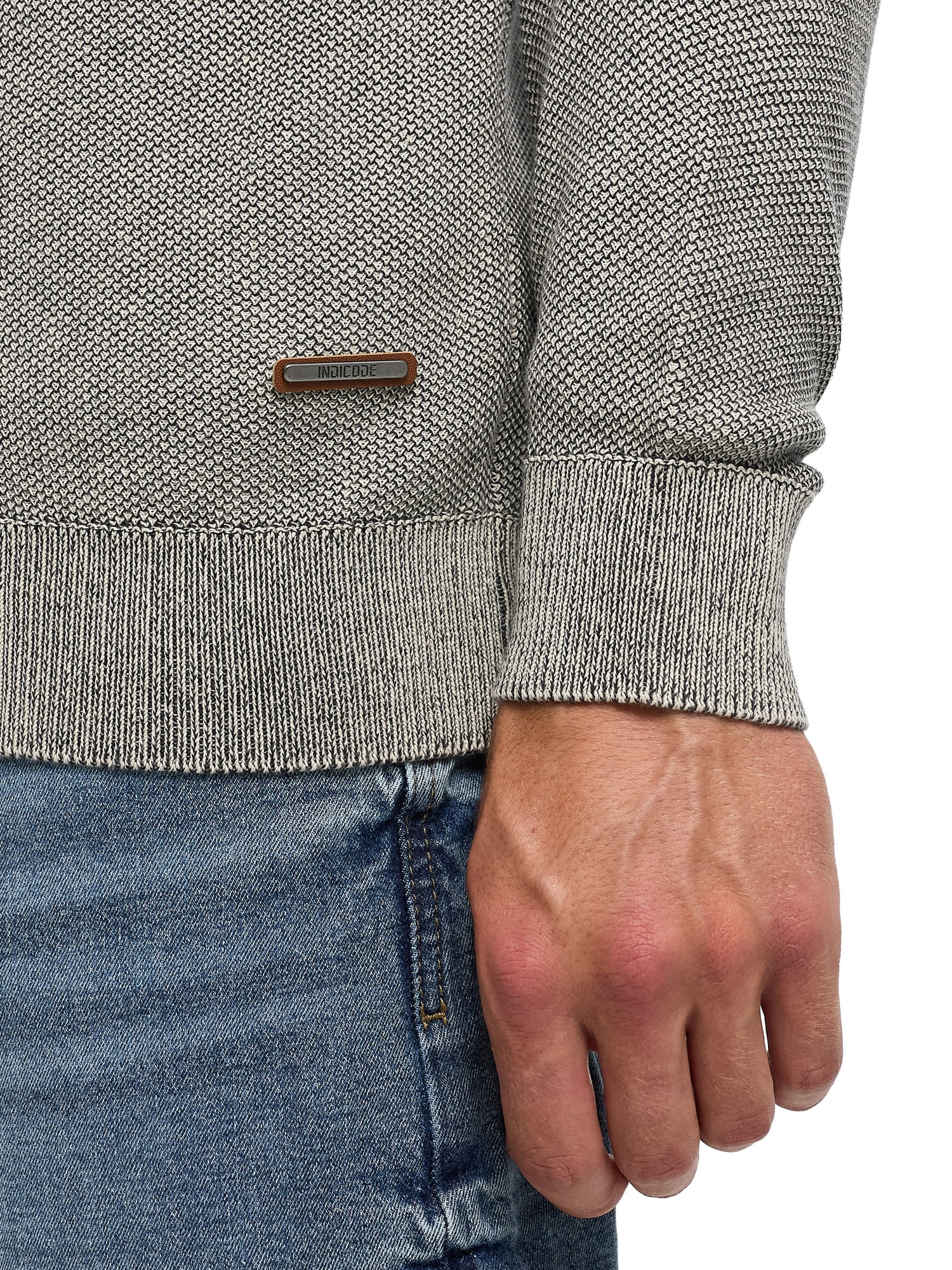 Indicode Troyer »INJexmon ½ Zip« coton, coupe régulière