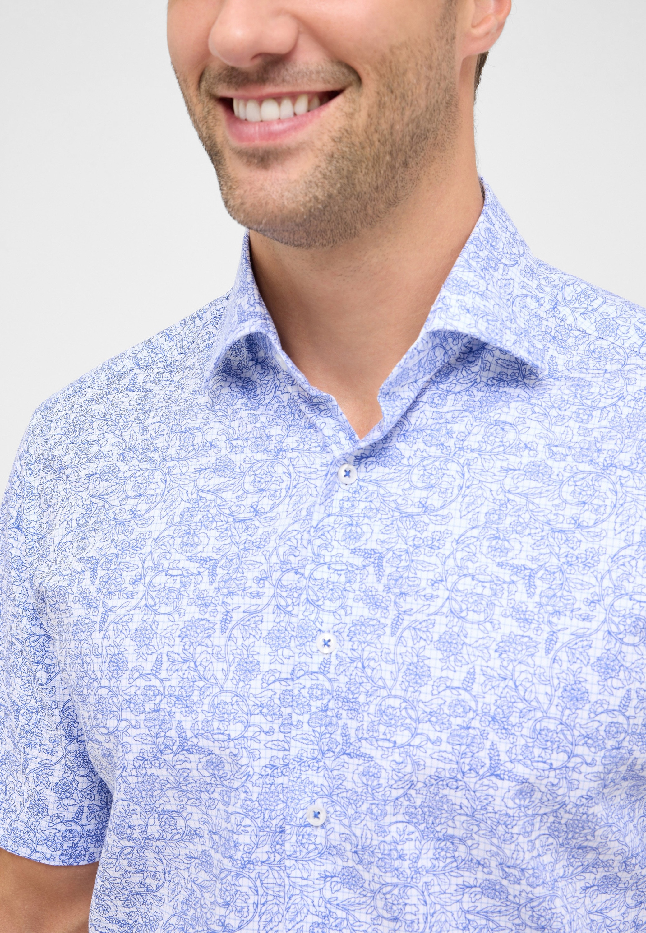 Eterna Chemise à manches courtes »MODERN FIT« NON IRON (bügelfrei)