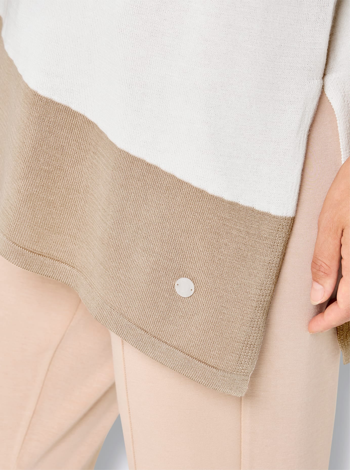 CREATION L PREMIUM Pull à manches 3/4 »Modal-Baumwoll-Longpullover«