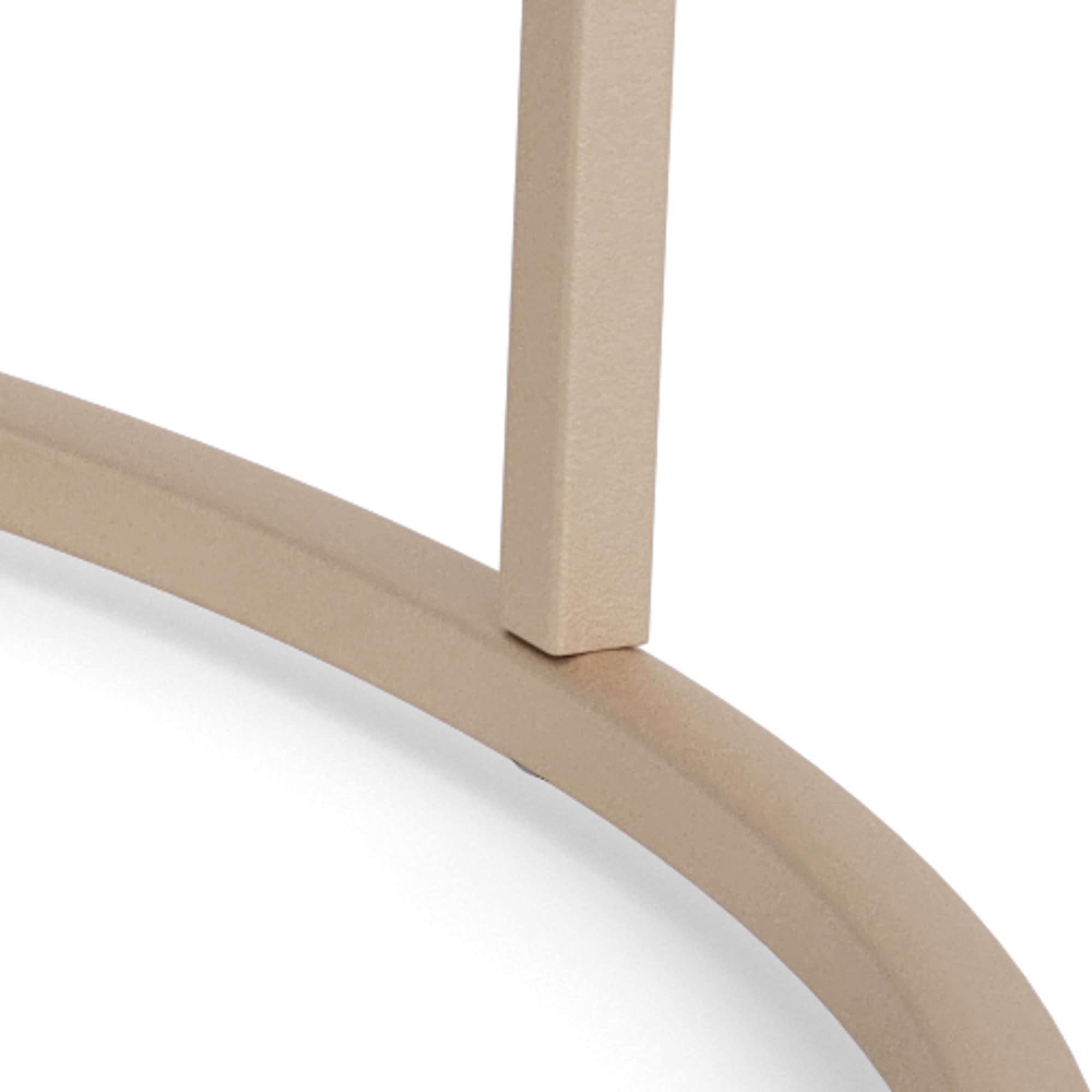 ACTONA GROUP Table basse »Seaford Kaffeetisch, Wohnzimmertisch« table basse ronde avec plateaux en mélamine gris et structure en acier, Ø80x45 cm