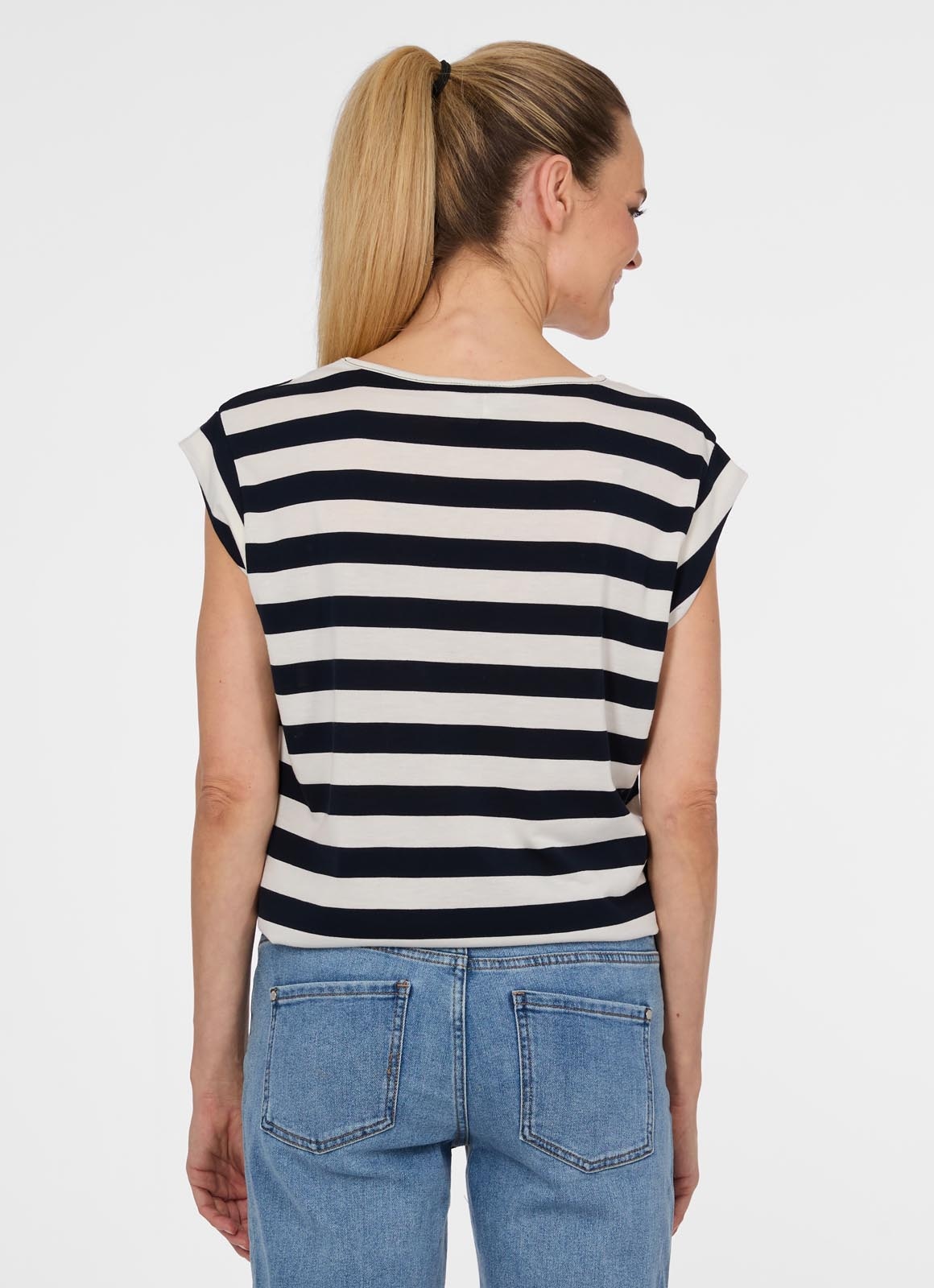 Ragwear T-shirt »TULSA STRIPES« en qualité jersey, coupe normale, finition droite