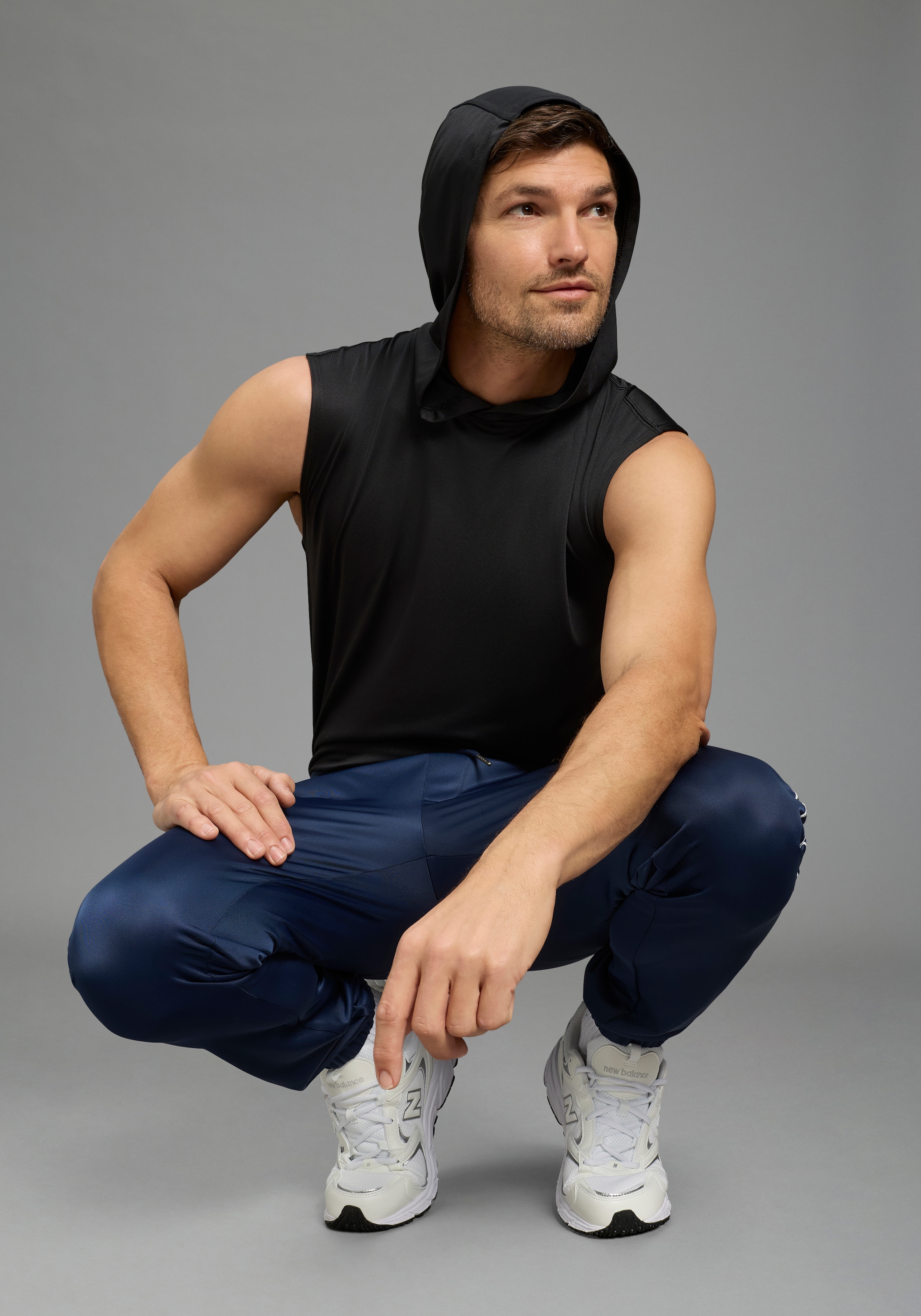 Ocean Sportswear Funktionsshirt »atmungsaktiv, quick-dry« schmale Passform, ärmellos, mit Kapuze, unifarben