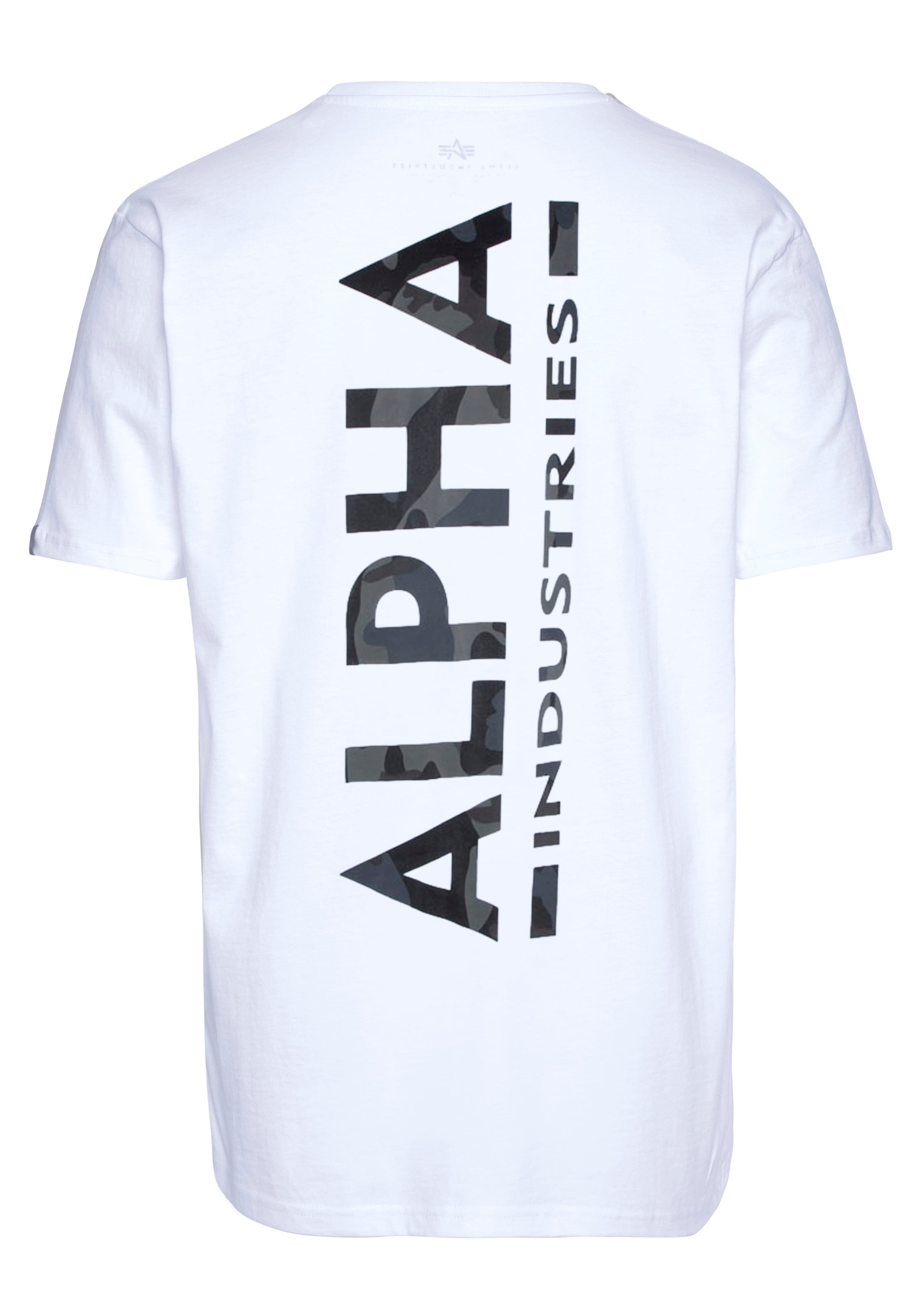 Alpha Industries Rundhalsshirt »Back Tee Camo Print«