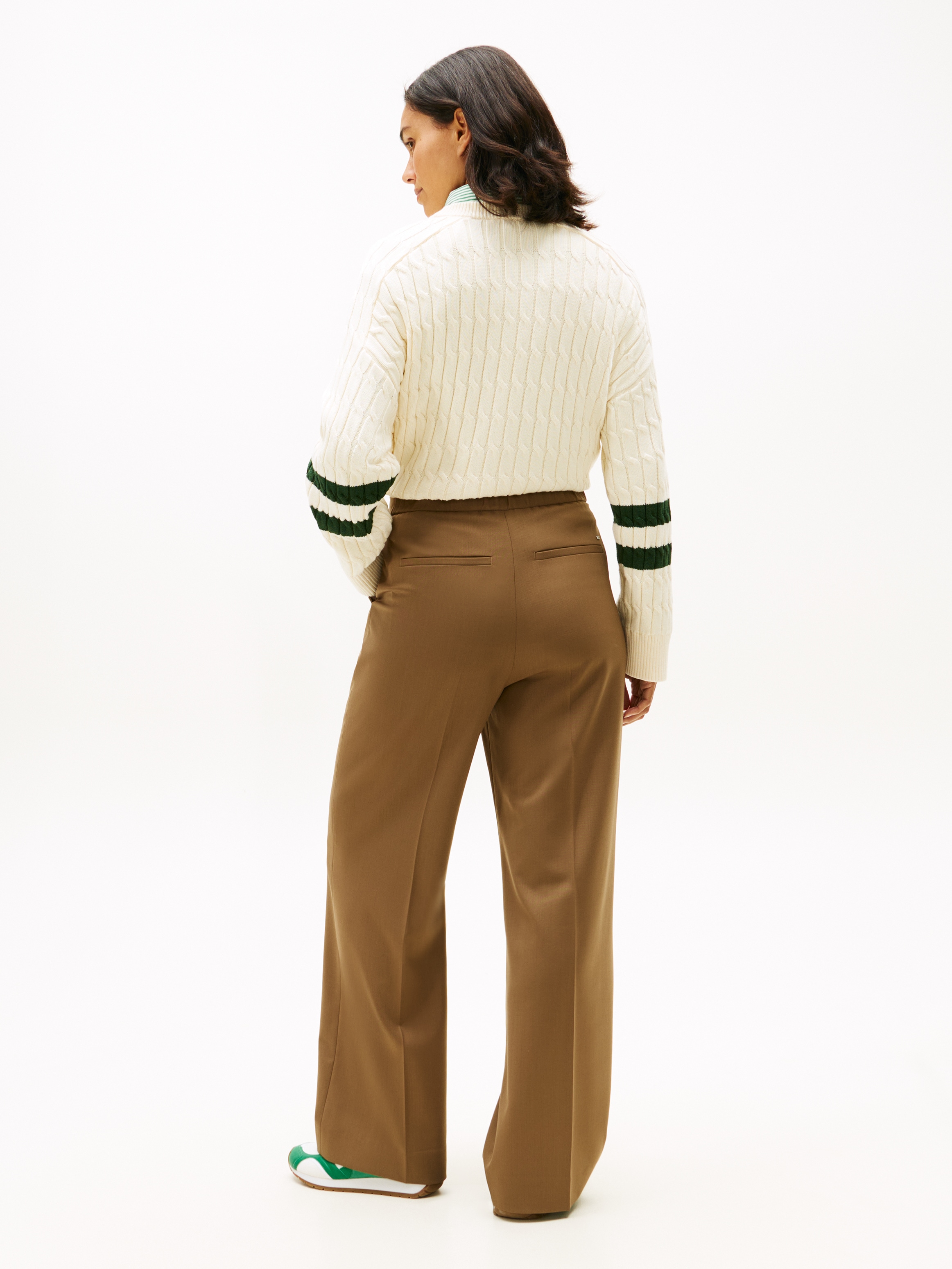 Tommy Hilfiger Pantalon de costume »TIMELESS WOOL WIDE LEG PANT«  mit Wolle
