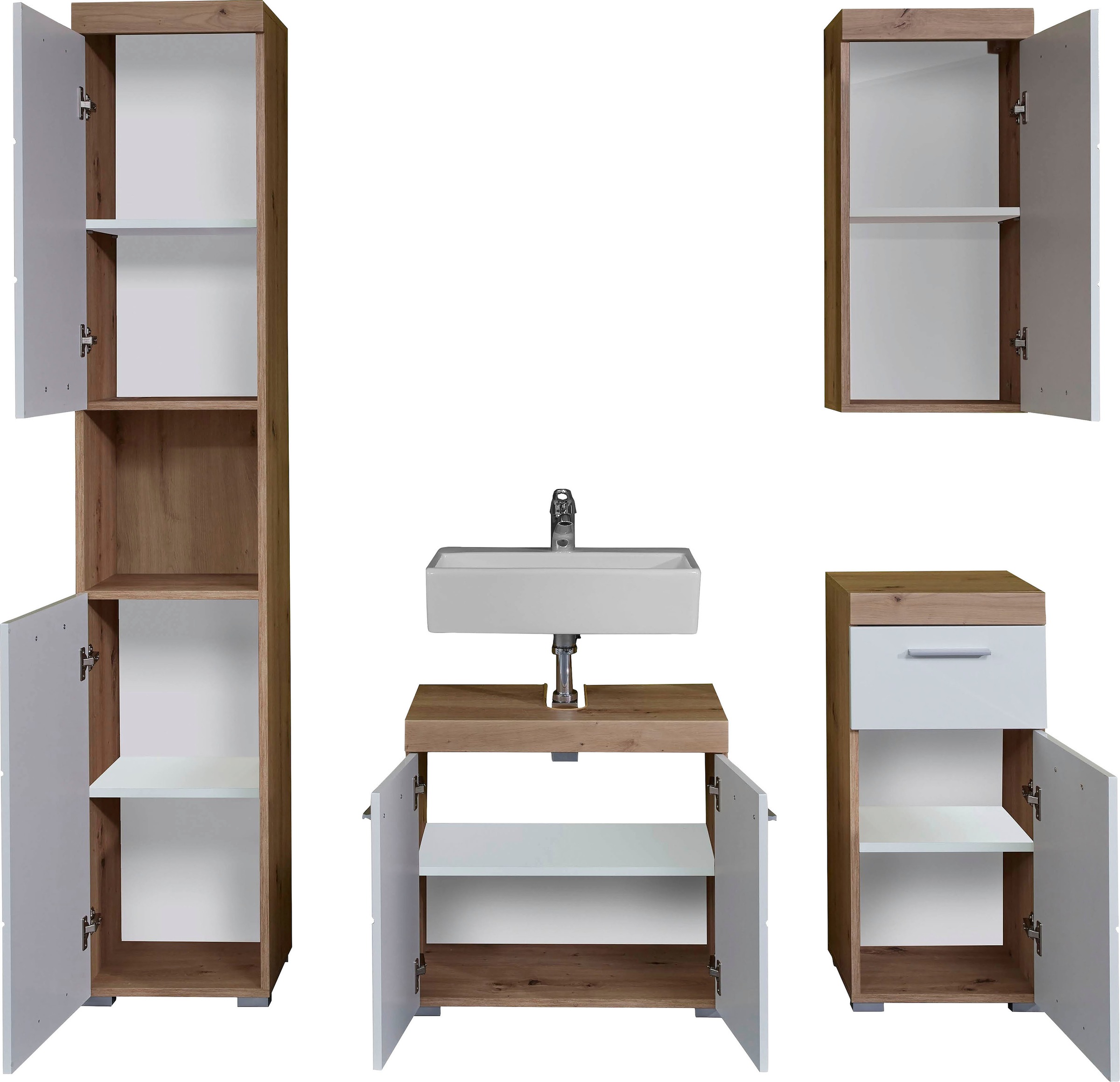 welltime Ensemble de meubles de salle de bain »Avena« Ensemble, 4 cuis tlg.