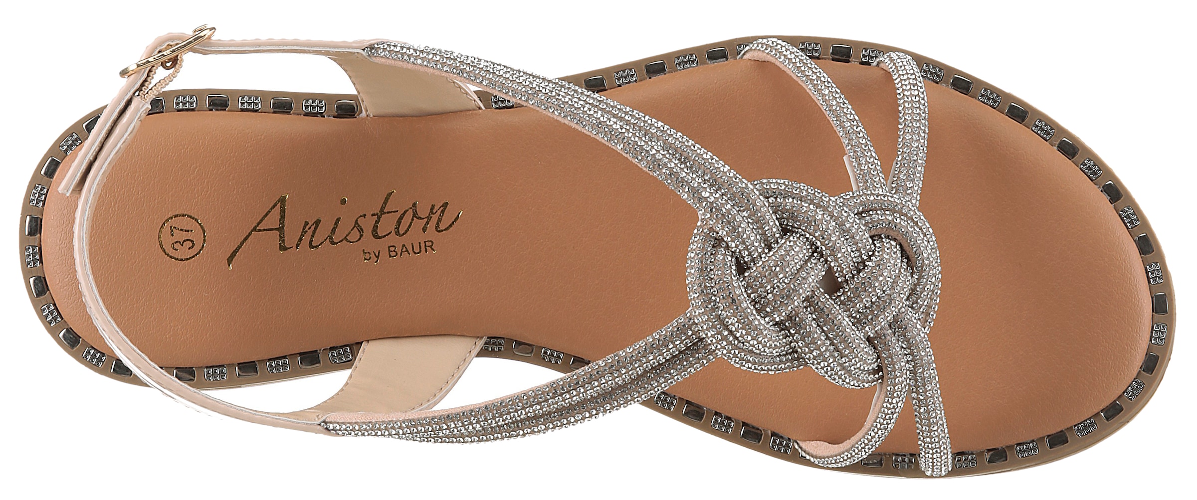Aniston SHOES Sandale  Sommerschuh, Riemchensandale mit Glitzerdetails - NEUE KOLLEKTION