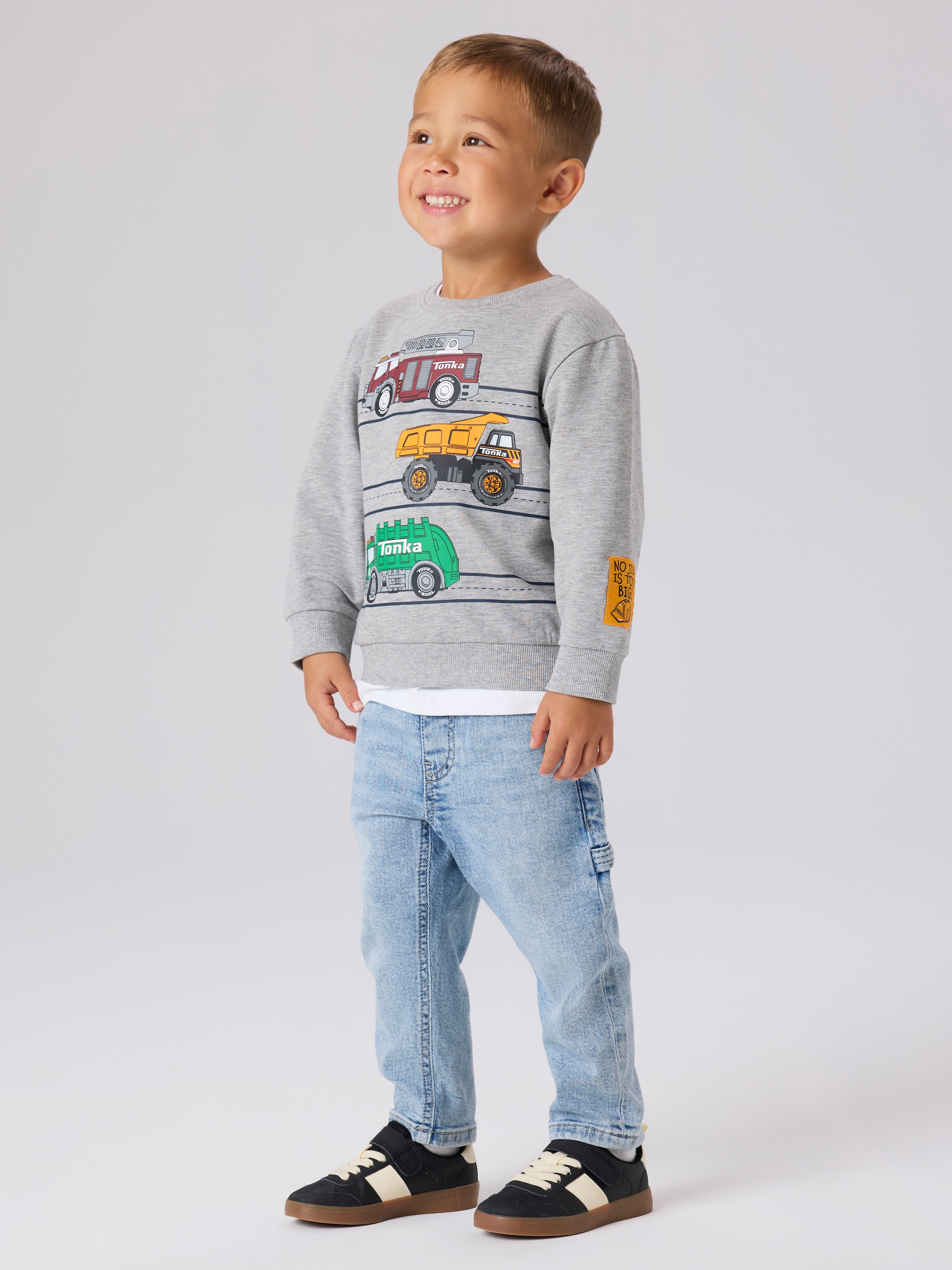 Name It Sweatshirt »NMMJORGE TONKA NREG SWEAT UNB CPLG«, Baumwollmischung, regular fit
