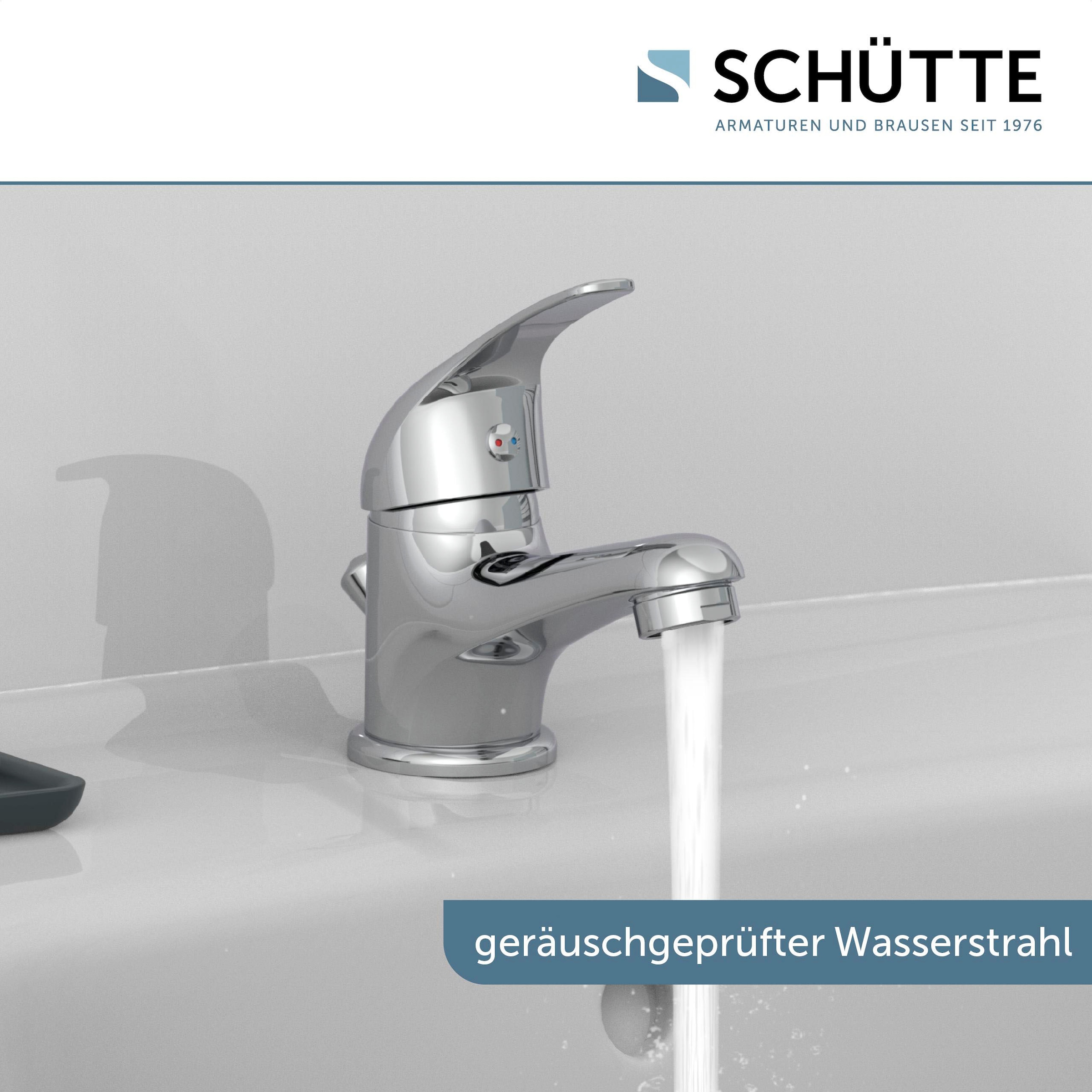 Schütte Waschtischarmatur »ATHOS PLUS« geräuscharme Kartusche, Marken-Mischdüse, inkl. Zugstange