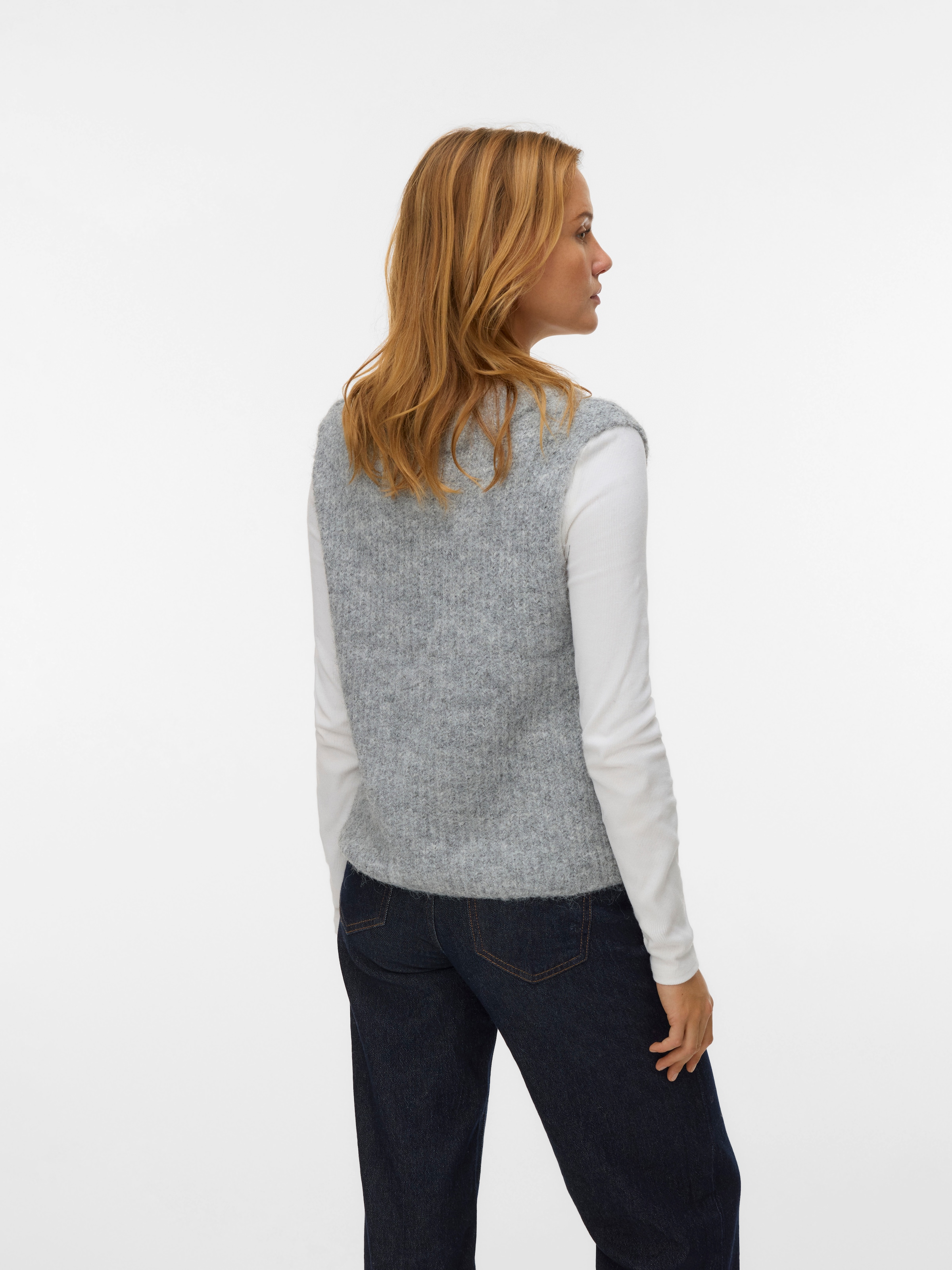 Vero Moda Pull-over »VMNOVAH RIB SL V-NECK VEST NOOS«