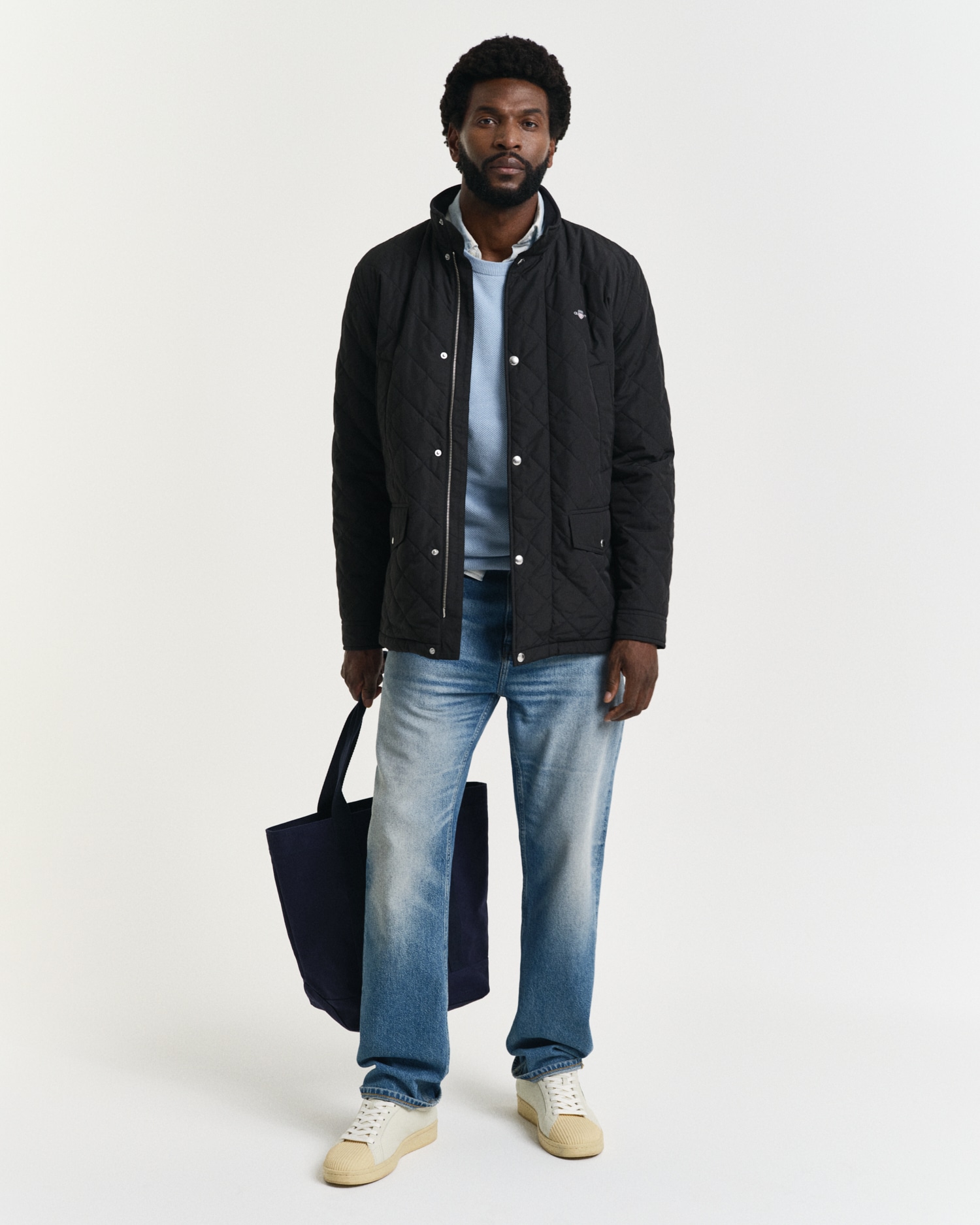 Gant Veste matelassée mit Stehkragen