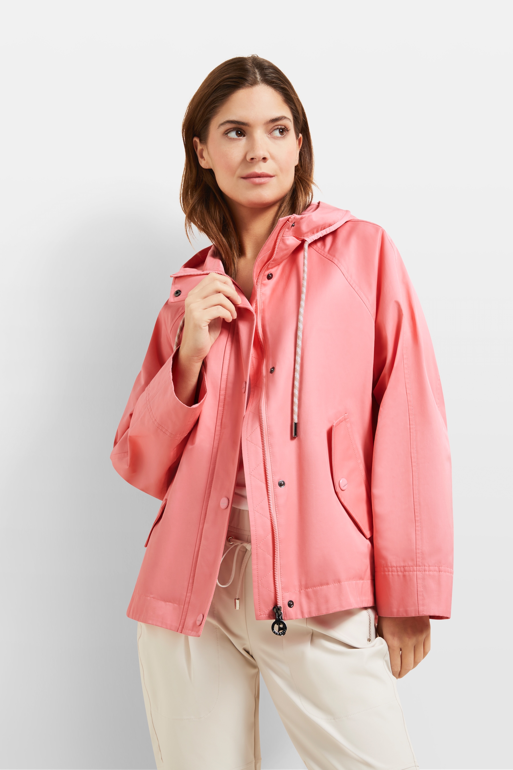 bugatti Blouson mit Kapuze mit lockerer Passform