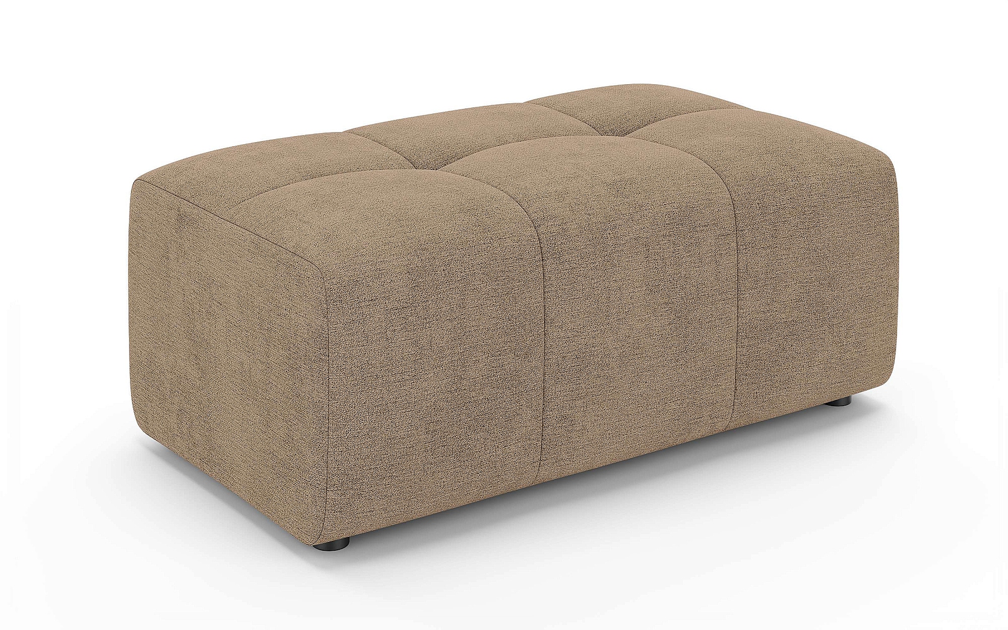 GOODproduct Polsterhocker »AVVELLA Sitzhocker passend zum Sofa, Breite 105 cm, Cord oder Struktur« mit hochelastischer Schaum und Wellenunterfederung