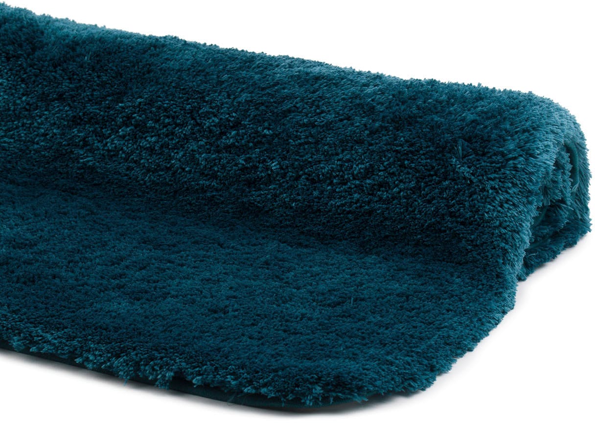 Gözze Tapis de bain »»DELUXE«« revêtement antidérapant compatible chauffage au sol avec poils extra longs