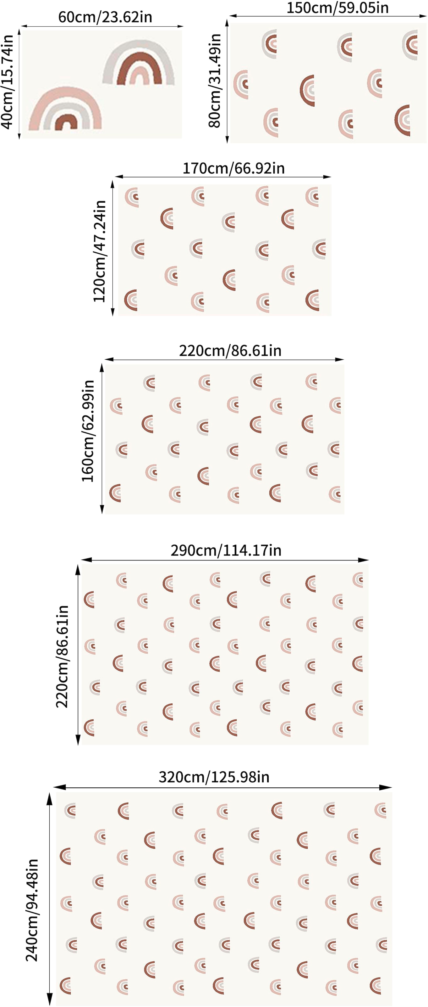 my home Kinderteppich »Regenbogen« rechteckig 20 mm Höhe weich, Pastell-Farben, modernes Design, Kinderzimmer