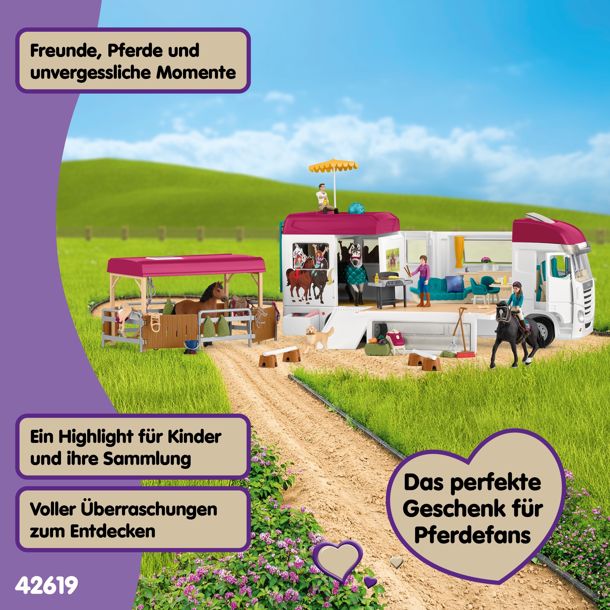Schleich® Spielwelt »HORSE CLUB, Pferdetransporter (42619)« Made in Europe