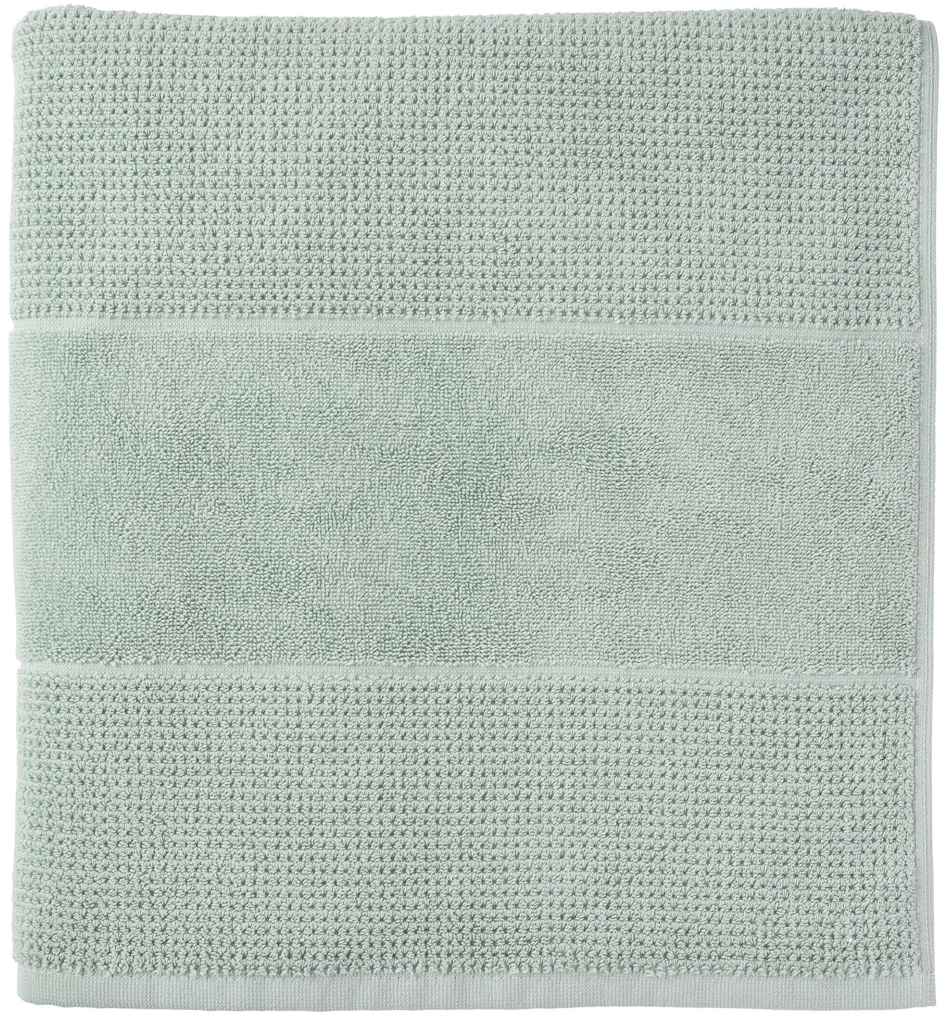 Schiesser Serviette de sauna »Turin in angesagter Reiskornoptik« Made in Green