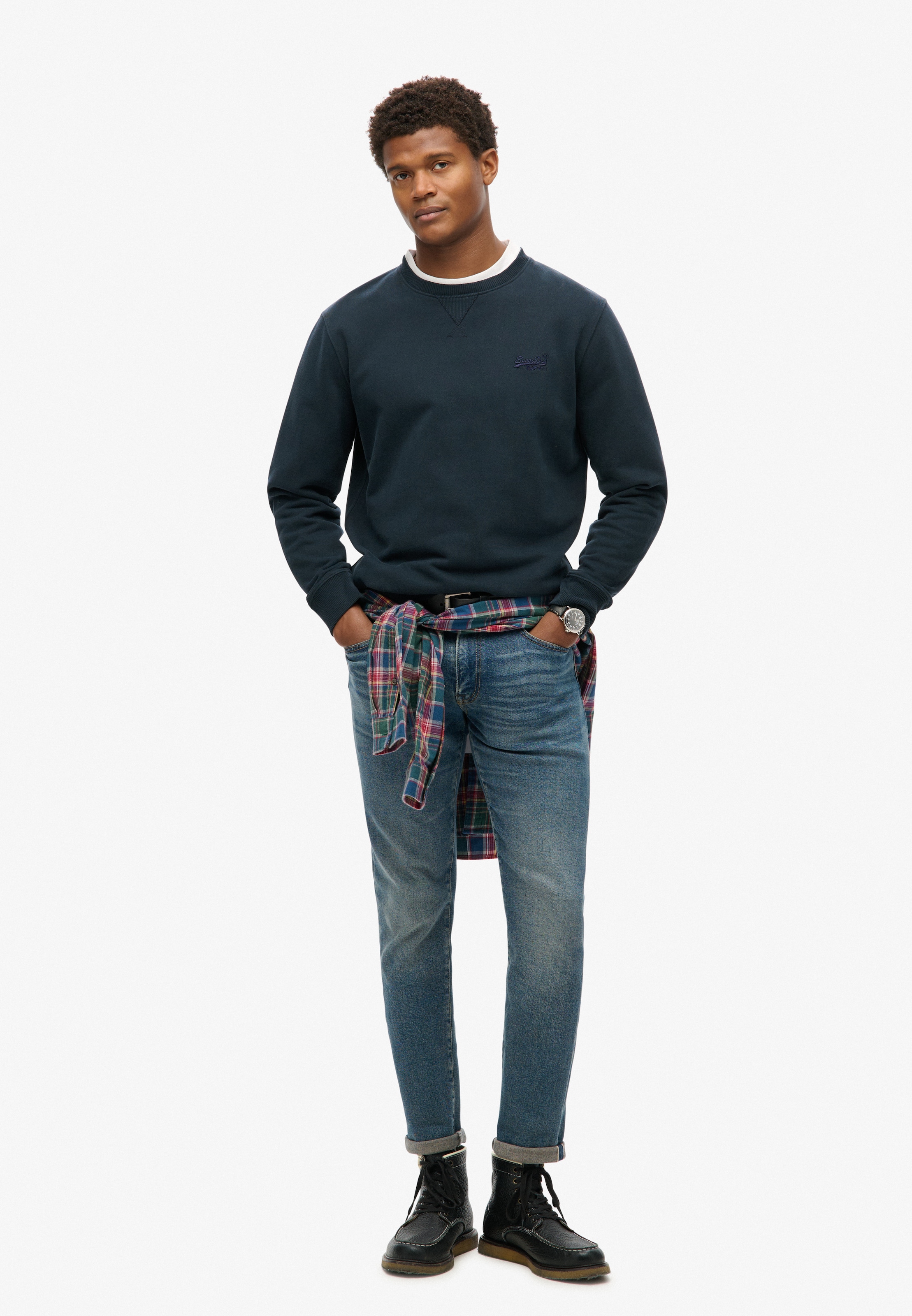 Superdry Sweatshirt »ESSENTIAL LOGO CREW SWEATSHIRT«, Baumwollmischung, loose fit
