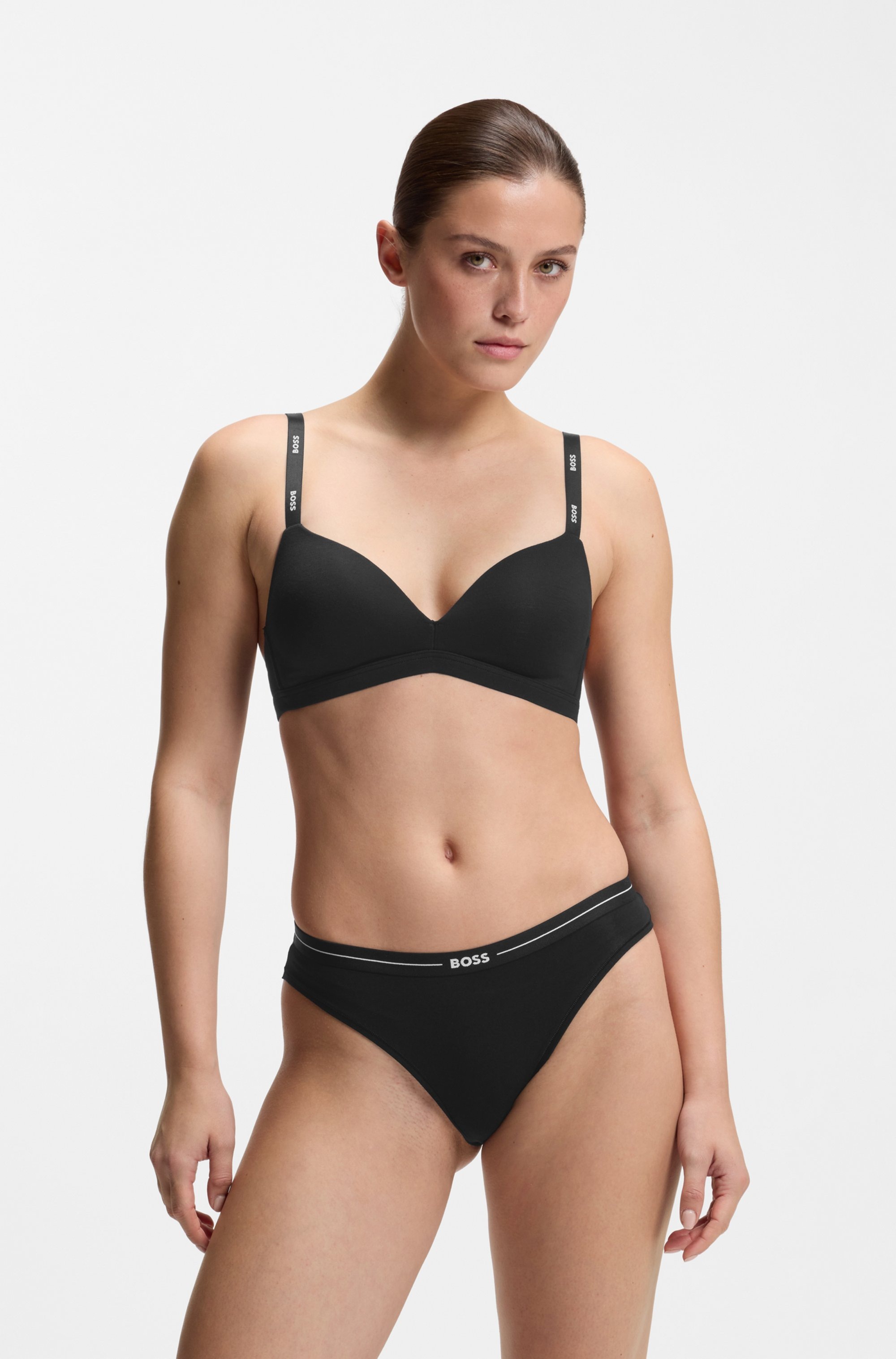 BOSS Slip »3P BRIEF« Paquet, 3er, 3 cuis mit elastischen Logobund