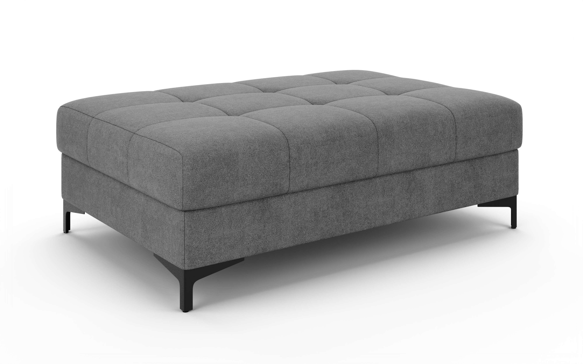 GOODproduct Polsterhocker »LEEVKE Sitzhocker passend zum Sofa, Breite 115 cm« mit hochelastischer Schaum und Wellenunterfederung