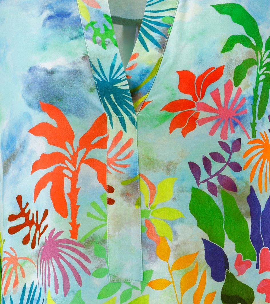 Aniston SELECTED Blouse à enfiler mit ausdrucksstarken Korallenmuster - NEUE KOLLEKTION