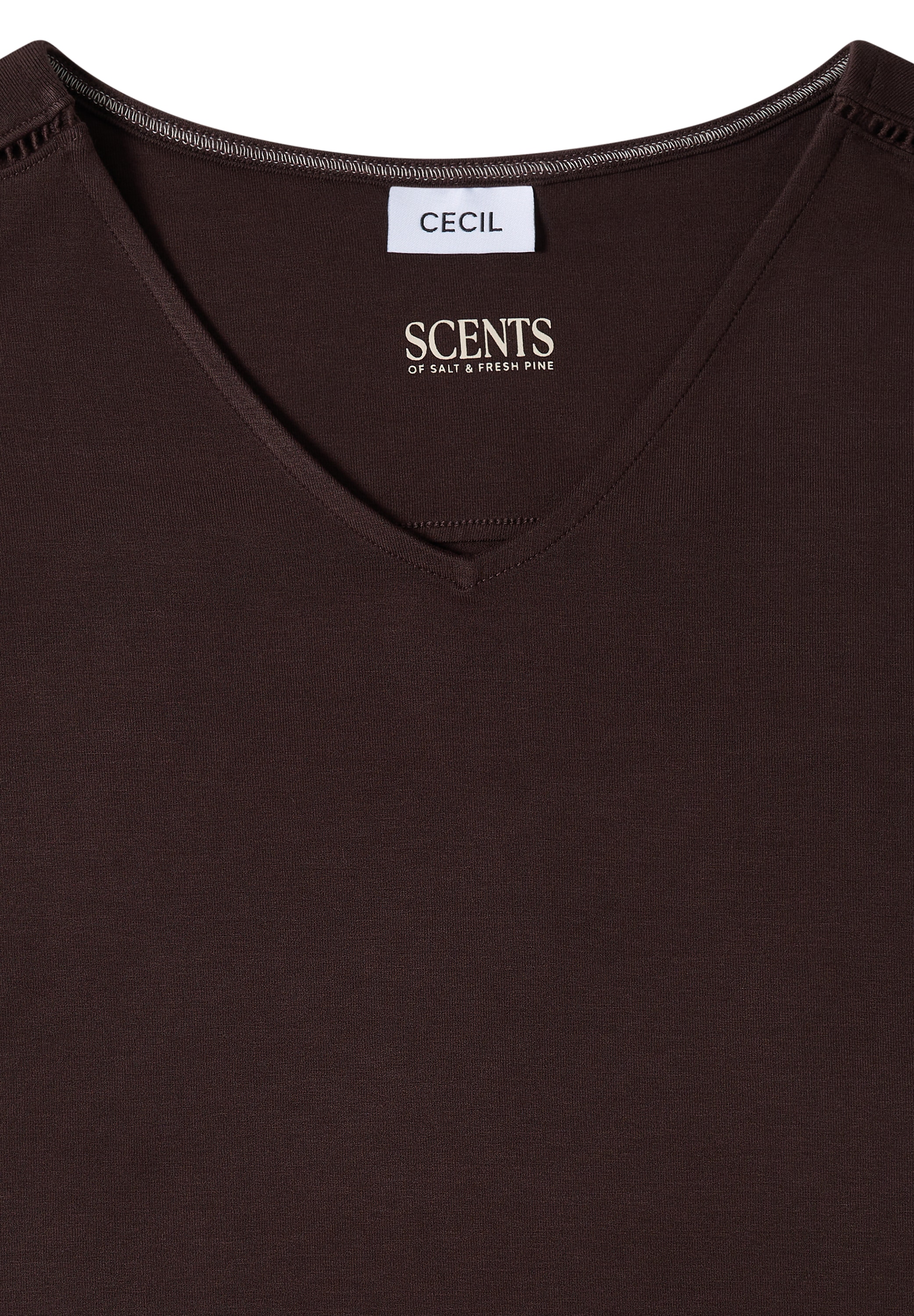Cecil Robe en jersey Sommerkleid, V-Ausschnitt, lockere Passform