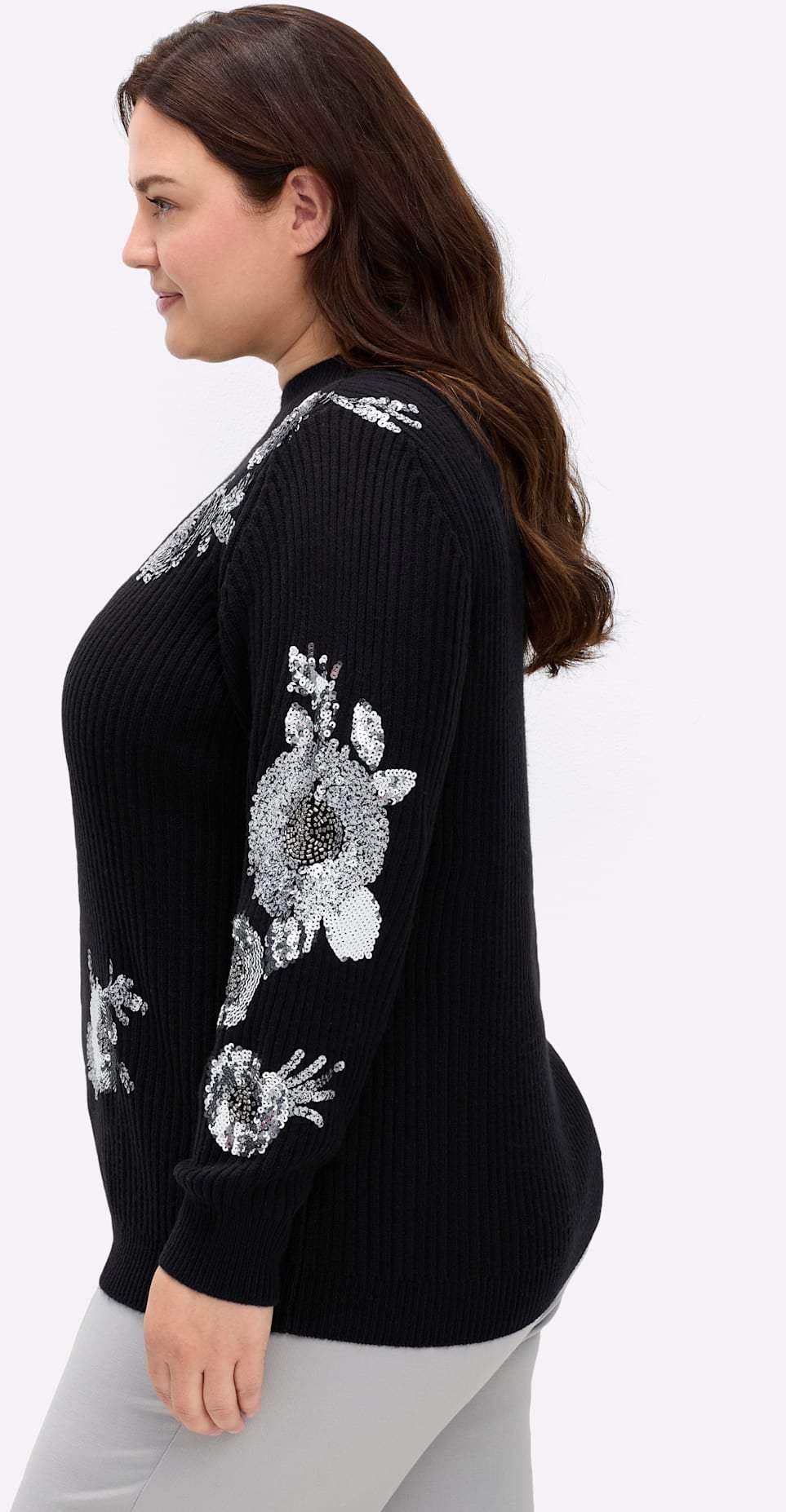 sheego by Joe Browns Pull à col montant »Pullover«