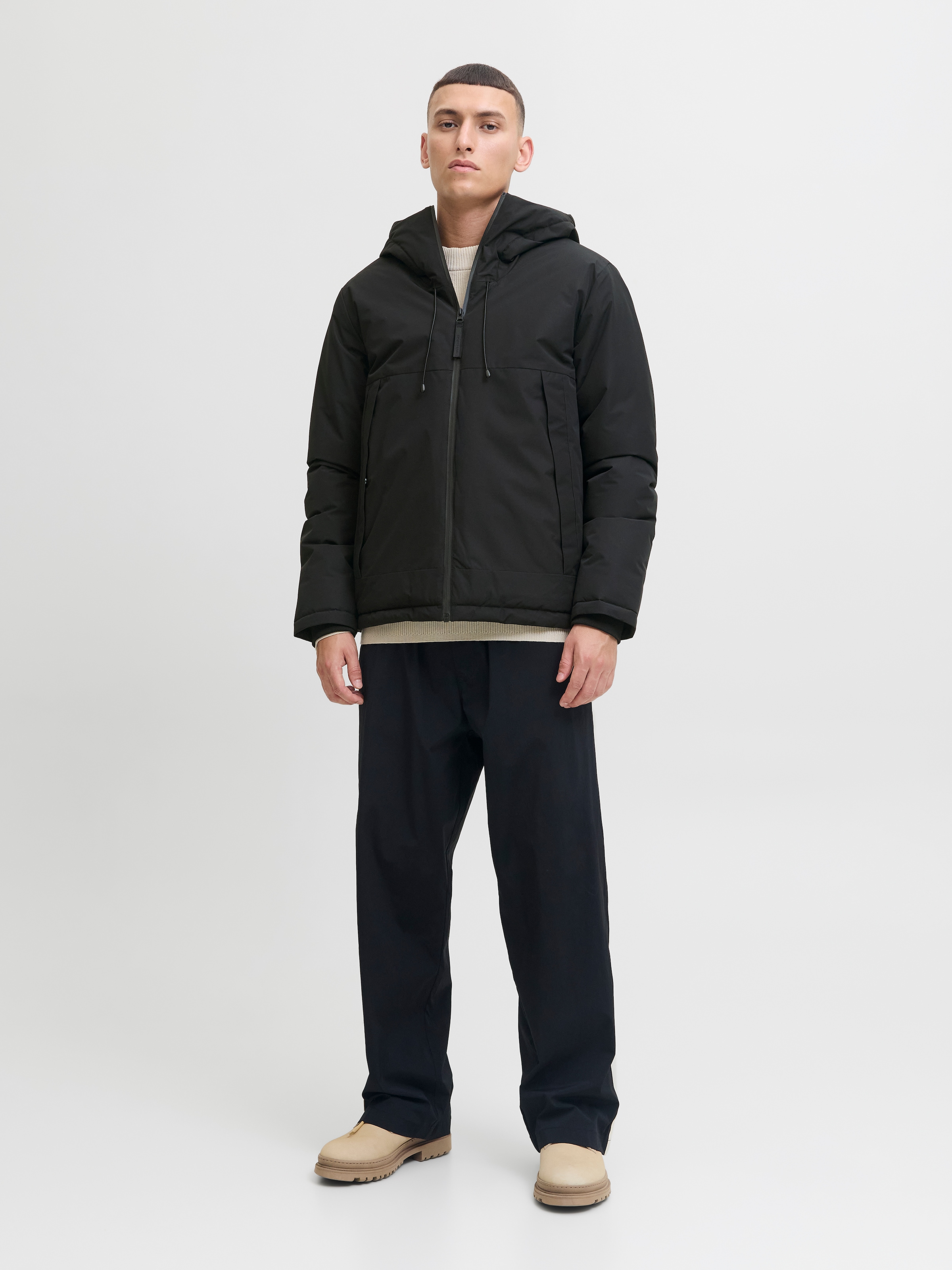 Jack & Jones Outdoorjacke »JCOUNION LIGHT PADDED BLOCKING JACKET SN« mit Kapuze