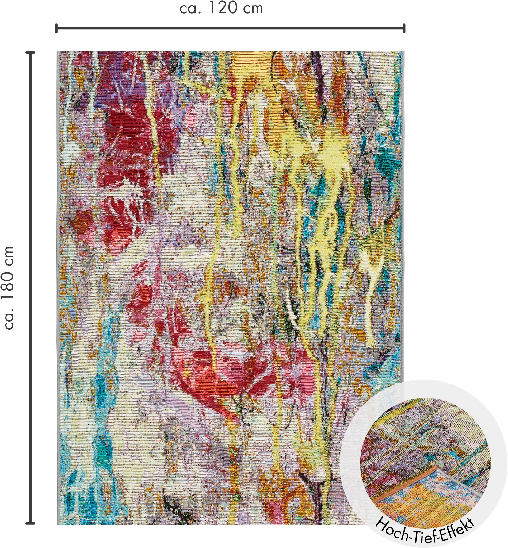 Andiamo Tapis »Platana« Rectangulaire 3 mm Höhe modernes Design, In- und Outdoor geeignet, Balkon, Terrasse