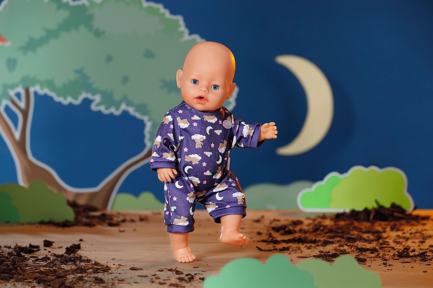 Baby Born Peluche »Teddy mit leuchtendem Schlafanzug«