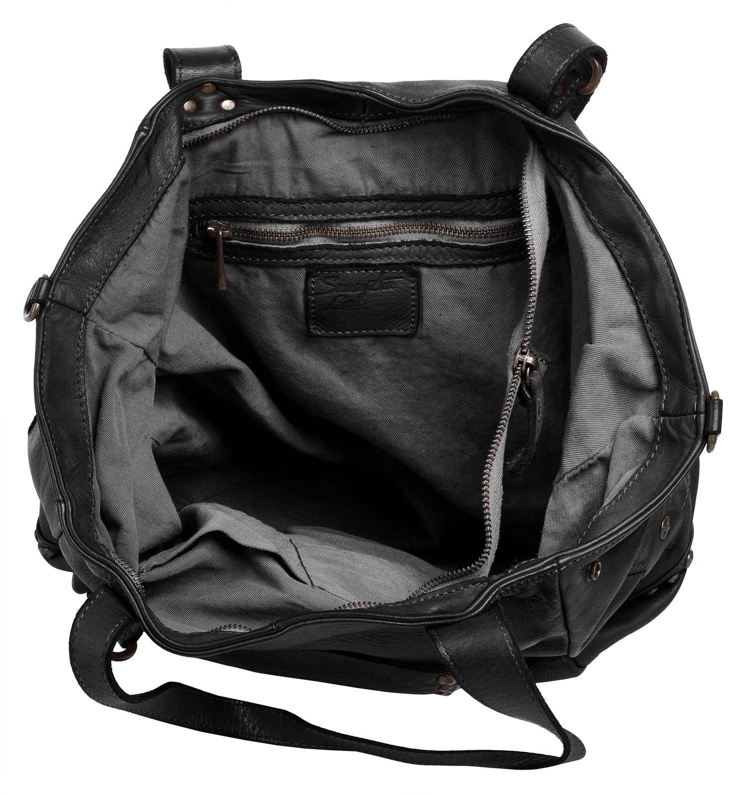 Samantha Look Shopper echt Leder, Made in Italy