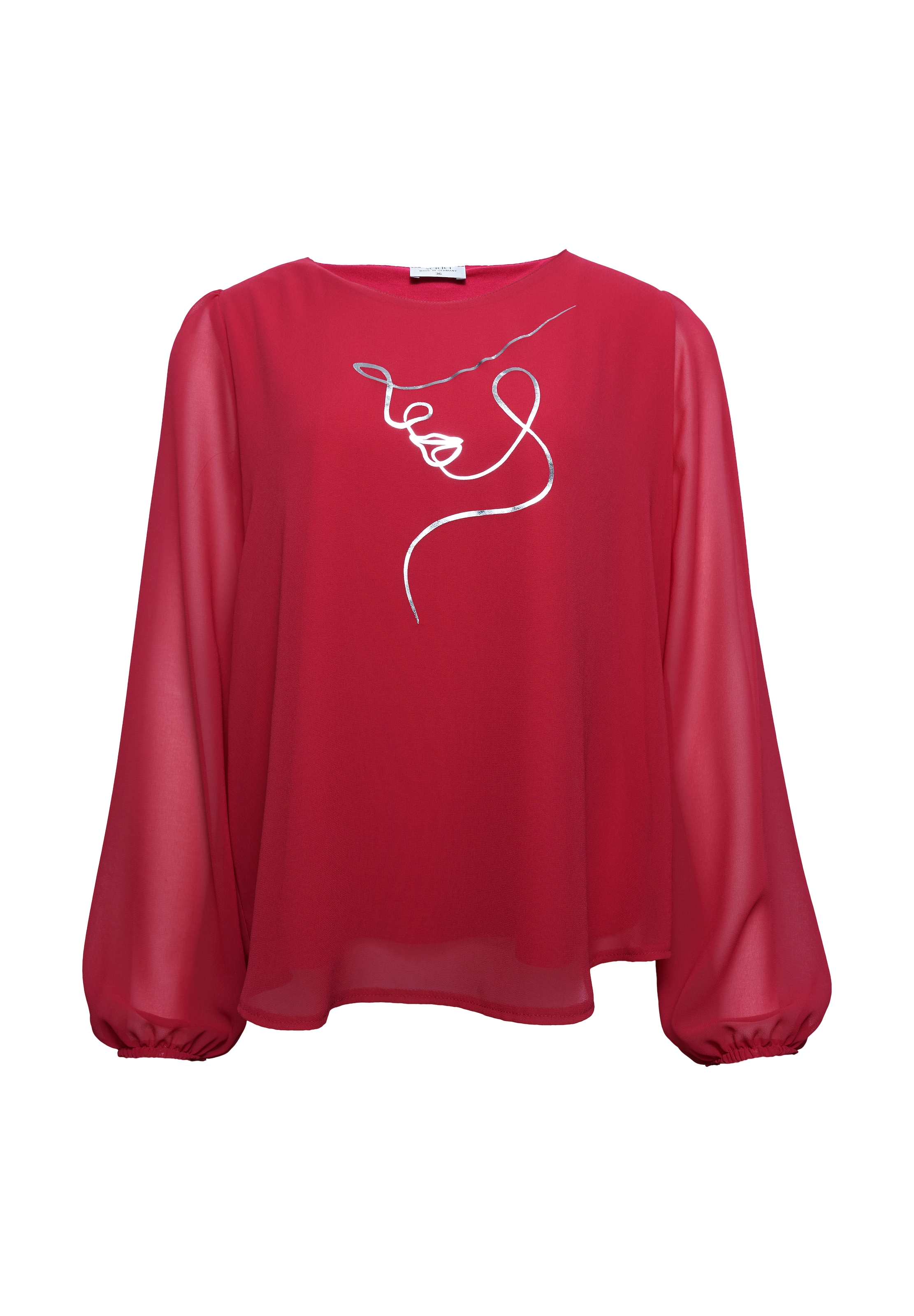 Seidel Moden Langarmbluse im modischen Lagenlook, MADE IN GERMANY