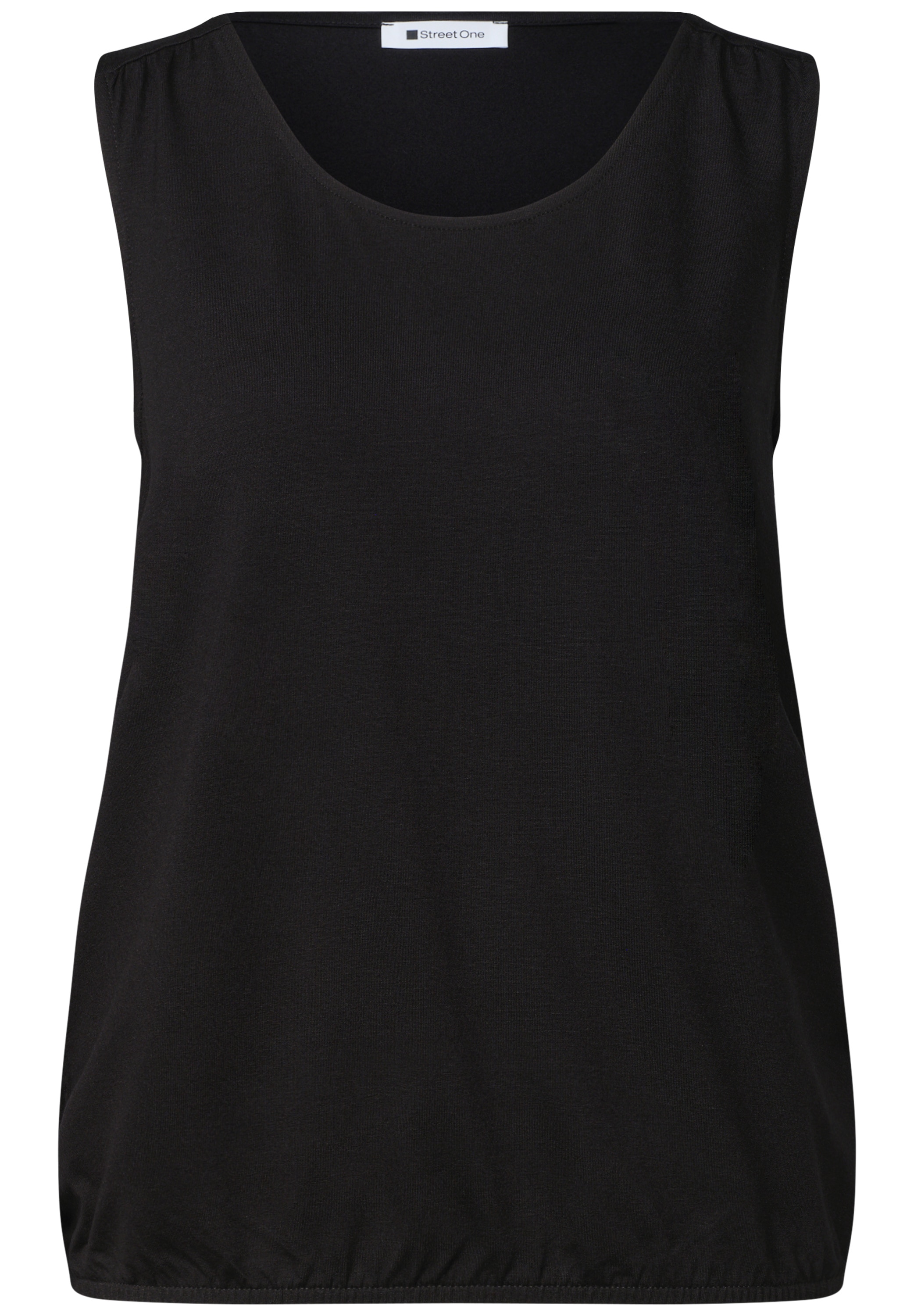 STREET ONE Shirttop Sommertop mit Elastiksaum