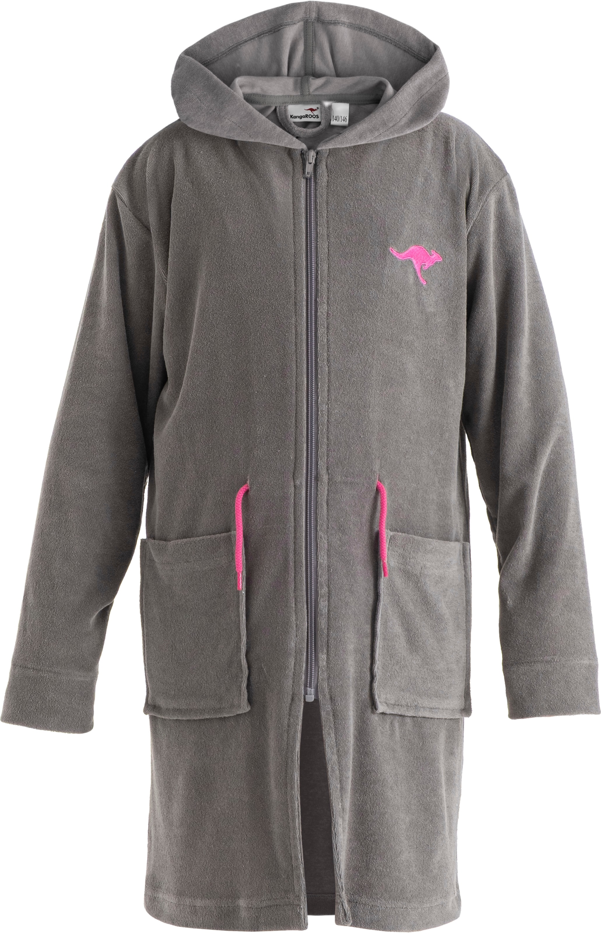 KangaROOS Peignoir de bain pour enfants »Kira, Ideal für Zuhause, Schwimmbad oder im Urlaub« 1 cuis design moderne et sportif, accents lumineux