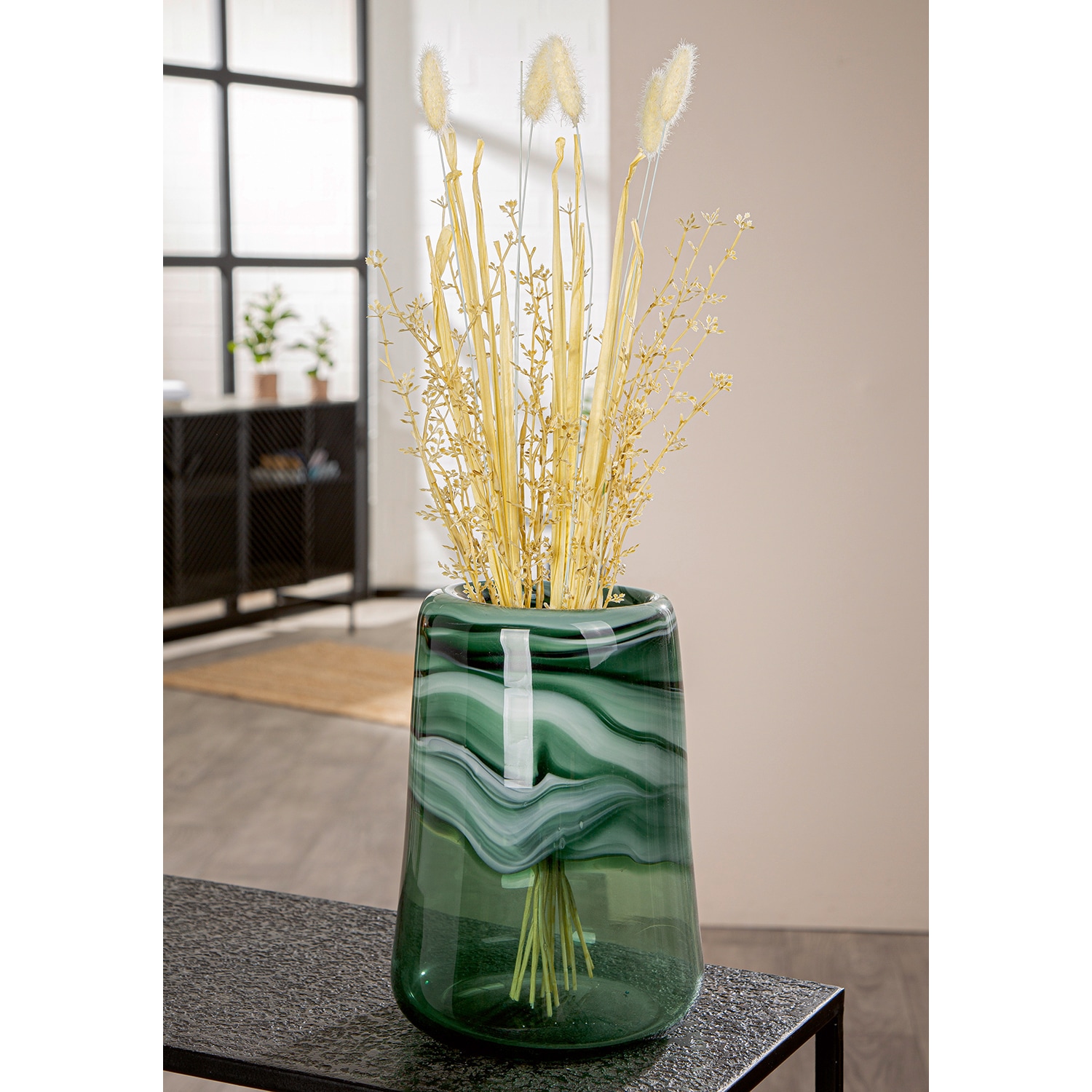 GILDE Vase de table »Verde« handgearbeitet, mundgeblasen, wasserdicht