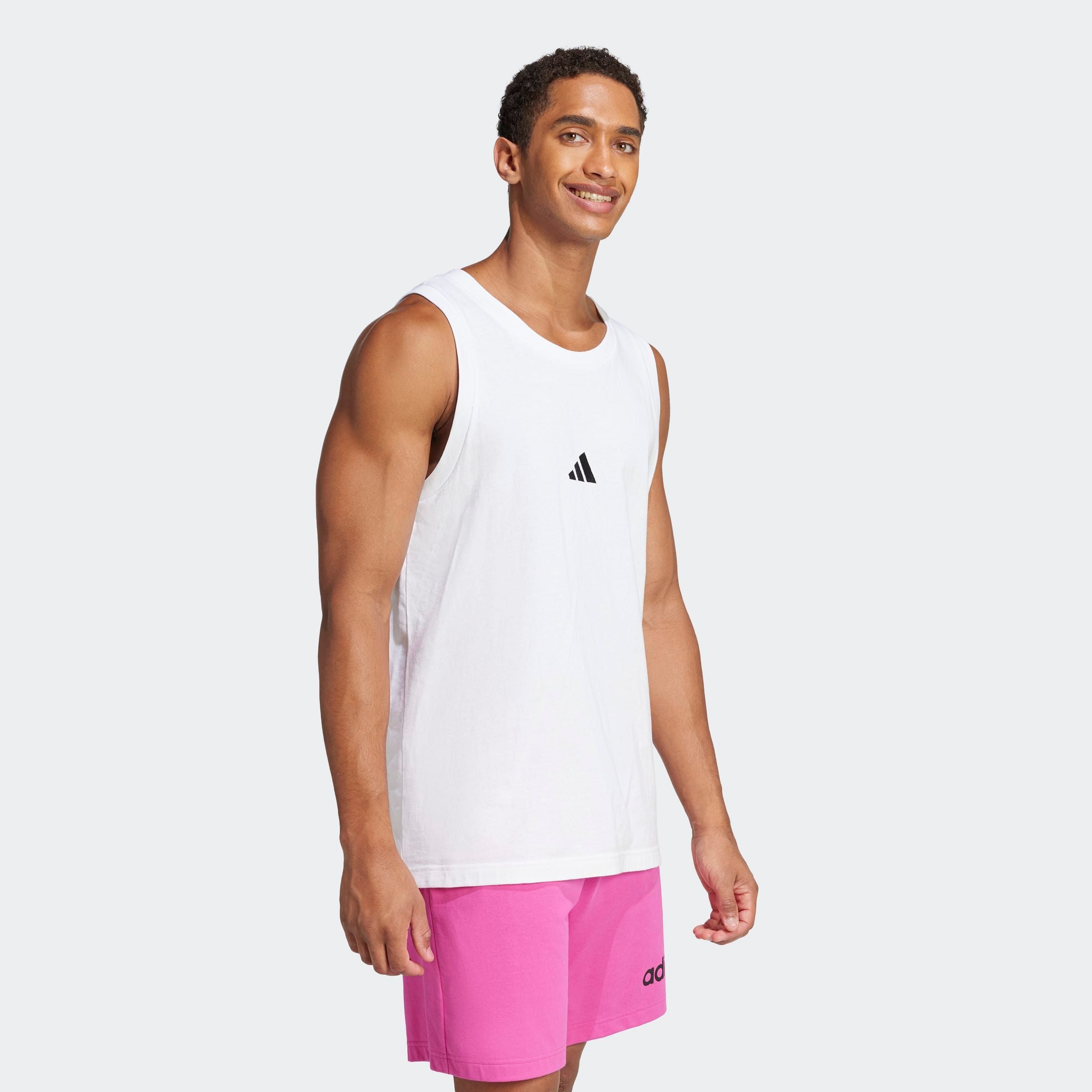 adidas Sportswear Tanktop »ESSENTIALS SMALL LOGO« ohne Verschluss, aus Baumwolle, normale Länge