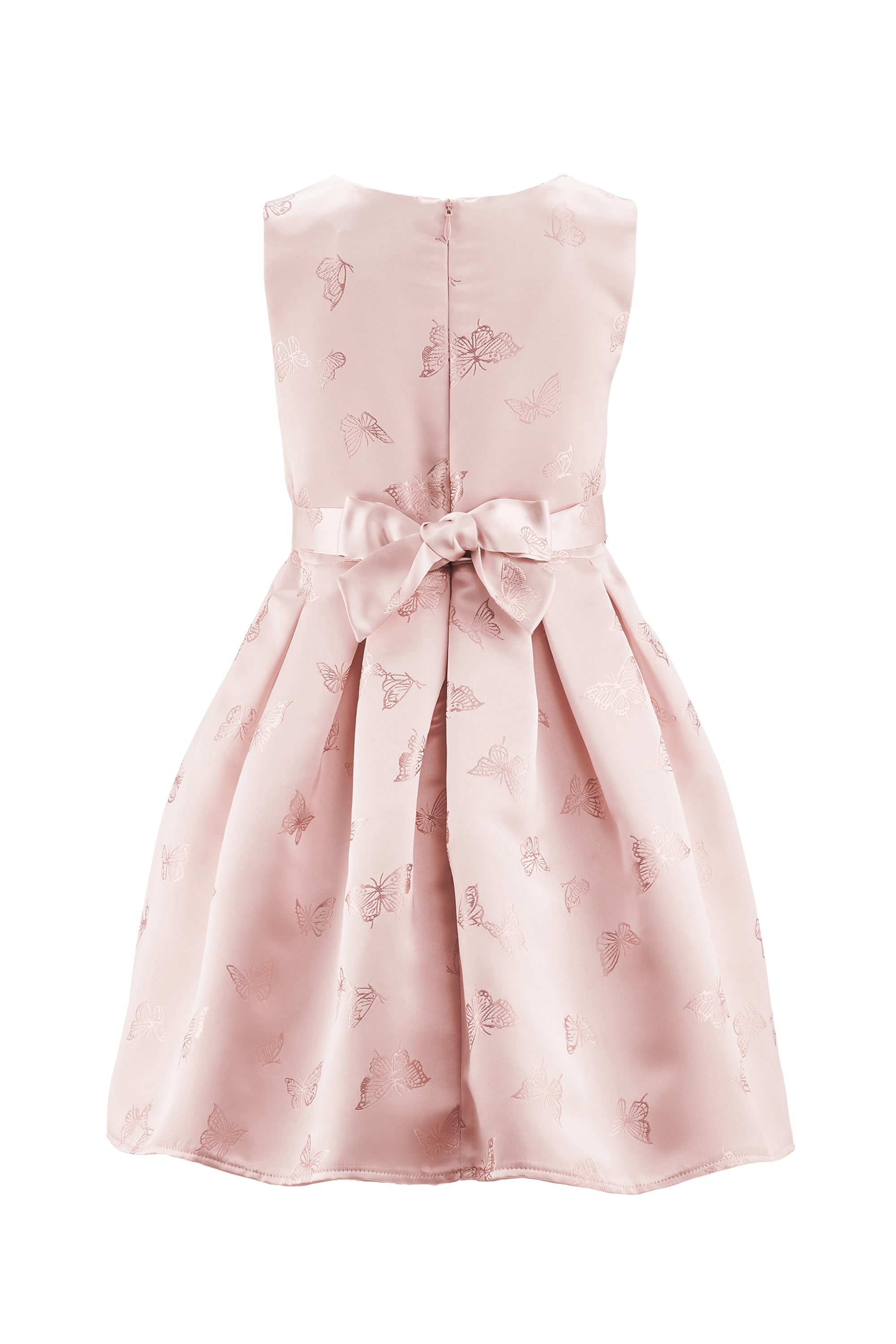 happy girls Sommerkleid mit dekorativer Bordüre vorn und Bindeband im Rücken