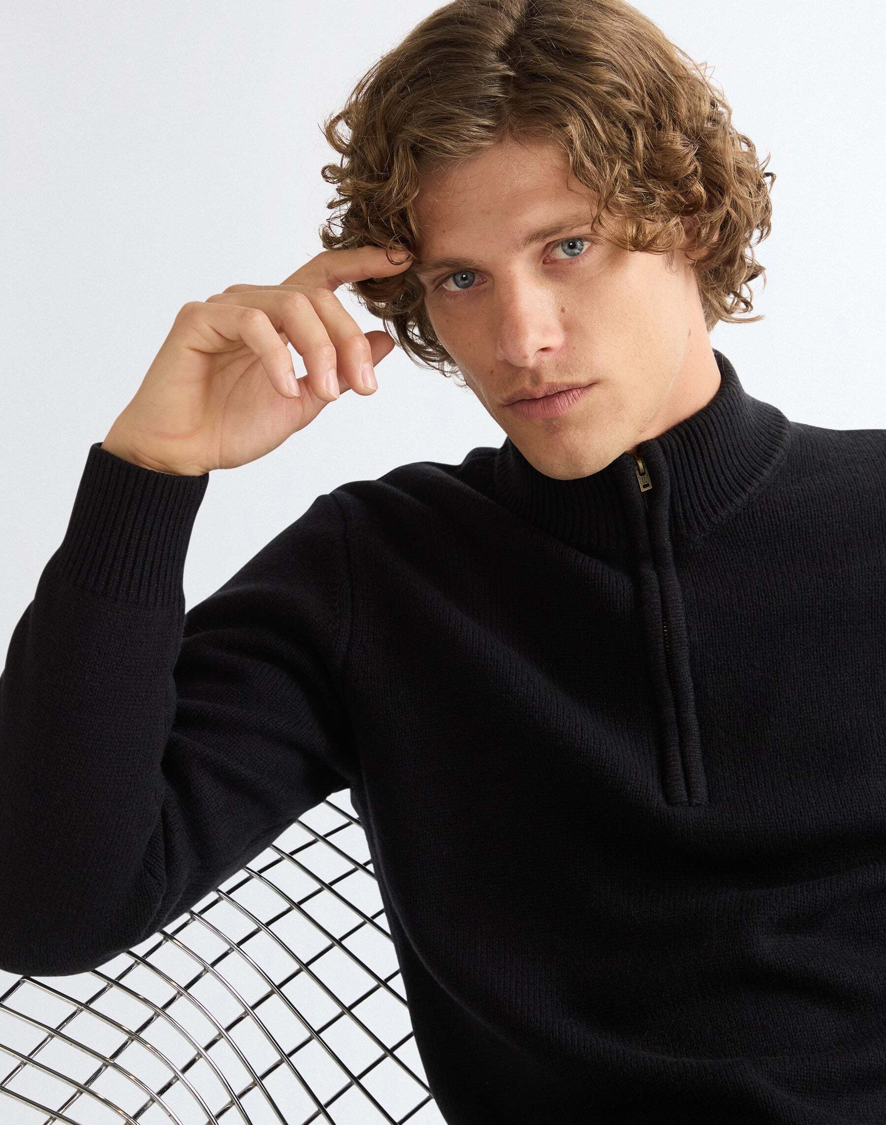Wrangler Strickpullover »WRANGLER Pullover Quarter Zip«