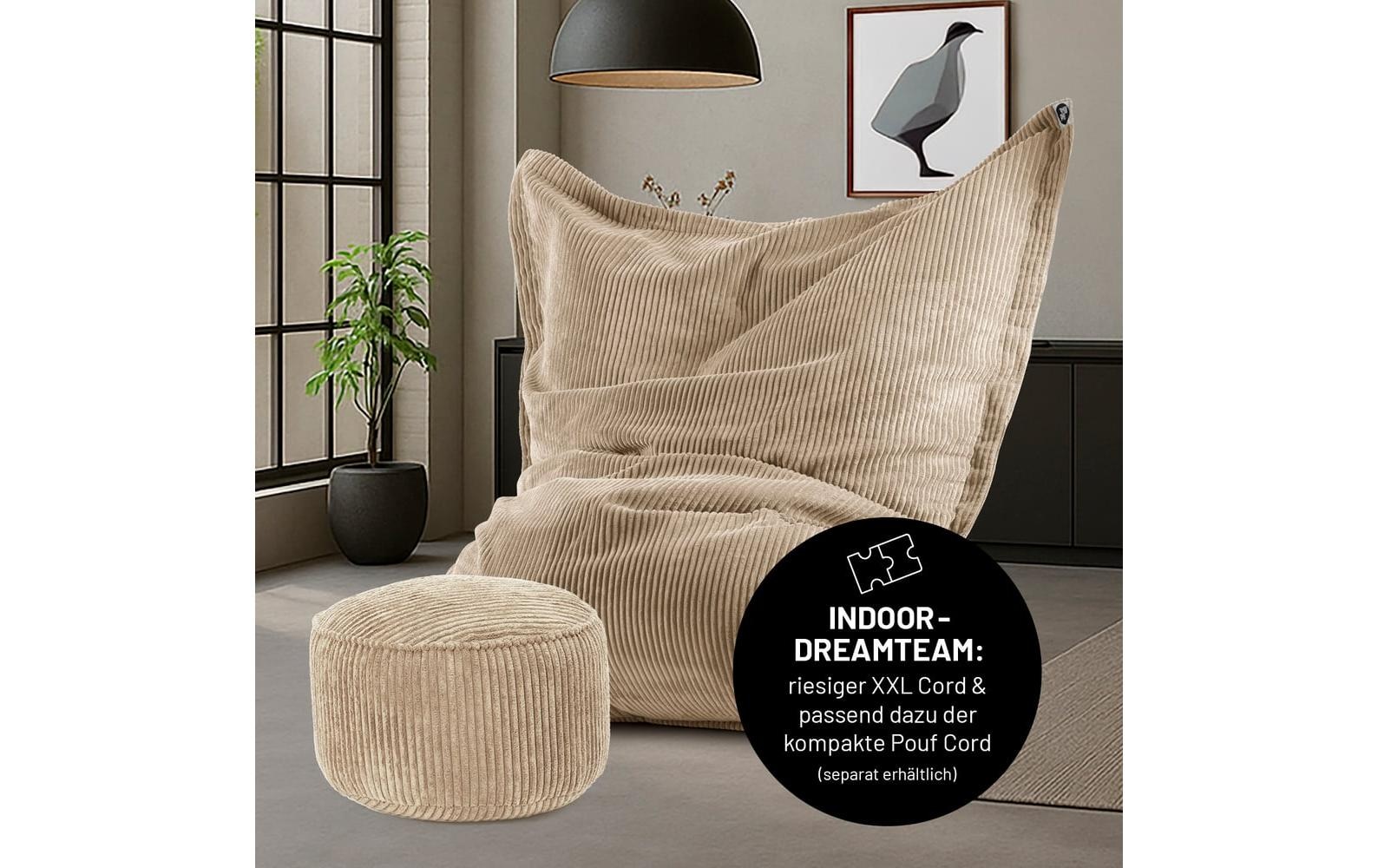 Lumaland Pouf »Cord 380 l« Sitzsack für Innen