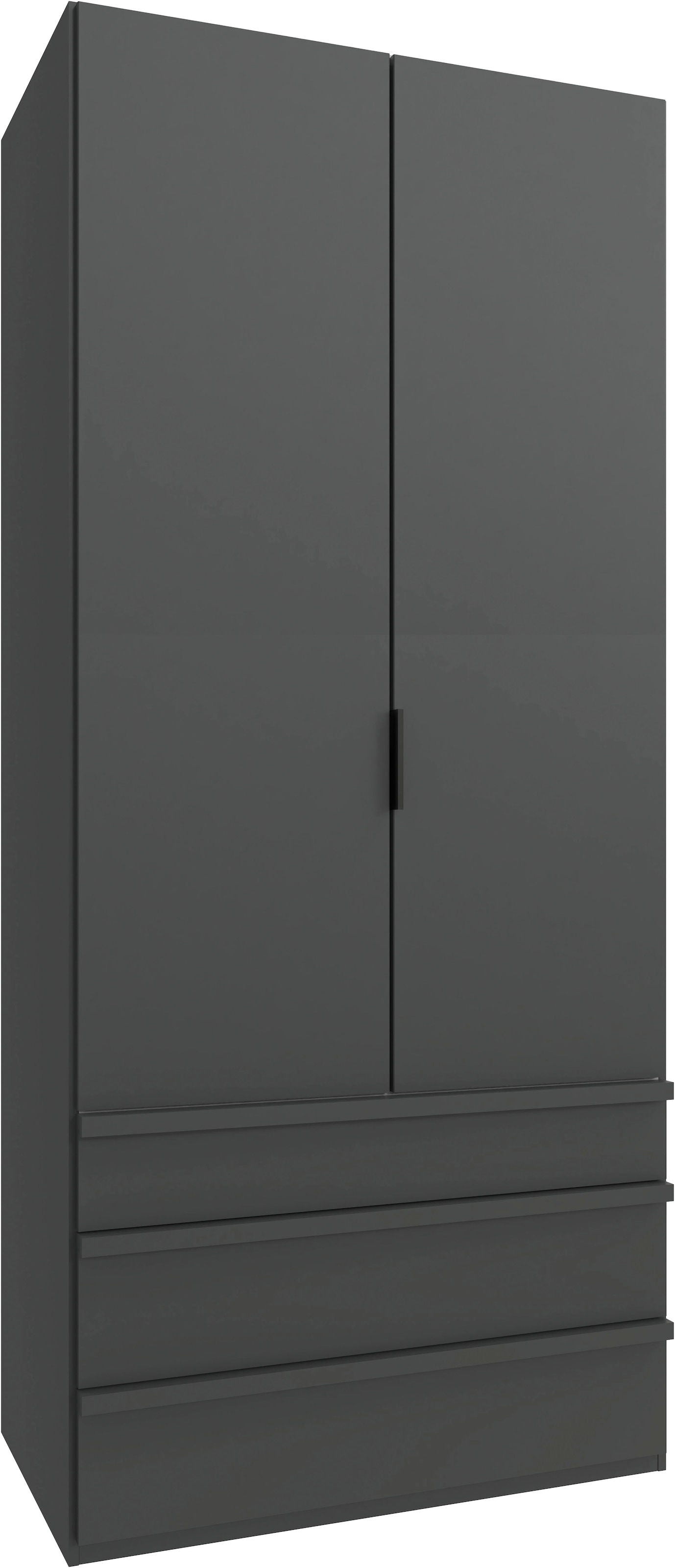 Wimex Armoire à portes pliantes »Oxford by fresh to go, in der Breite 100cm, in 2 Höhen erhältlich« mit Schubladen, wahlweise mit oder ohne Spiegel,  mit hochwertigen Falttüren für den perfekten Überblick