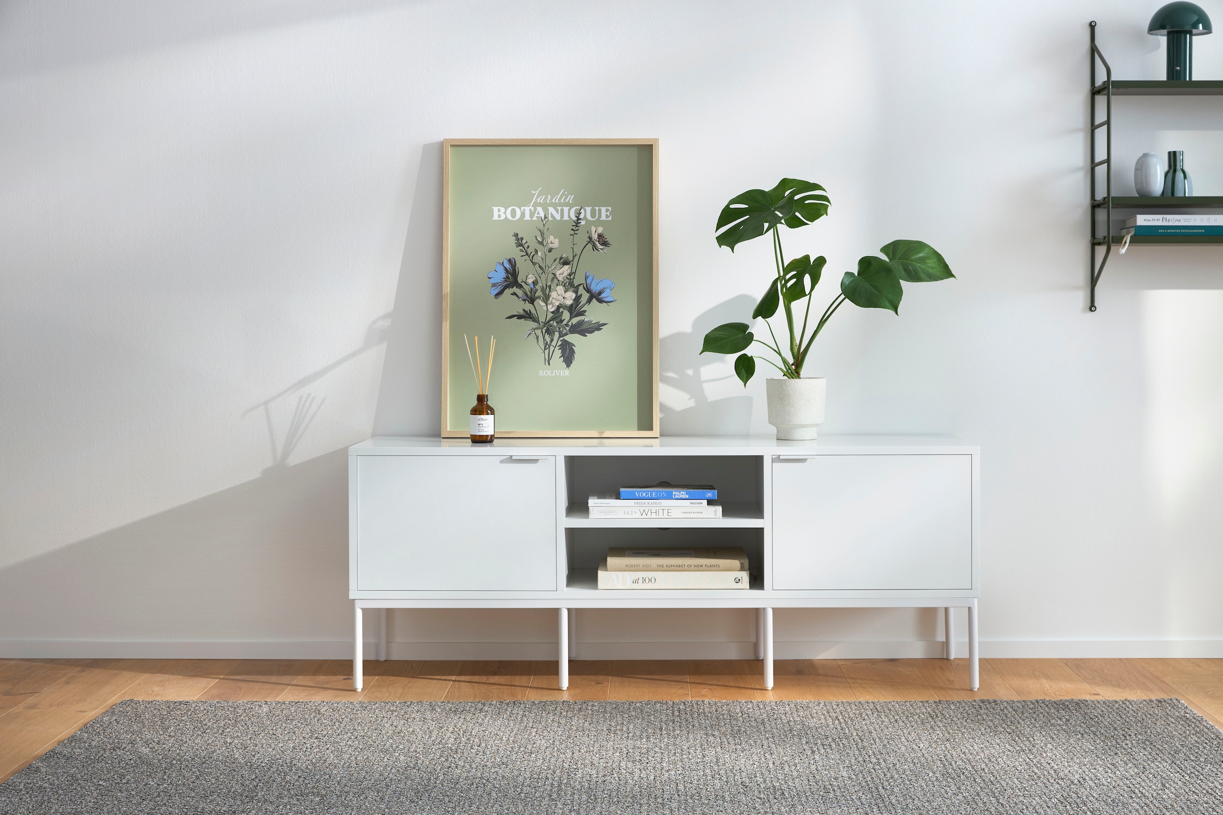 s.Oliver Meuble TV »Kallby« 1 cuis tlg. lackiertes MDF, Kabelmanagement, Soft-Close Funktion, Breite 140 cm