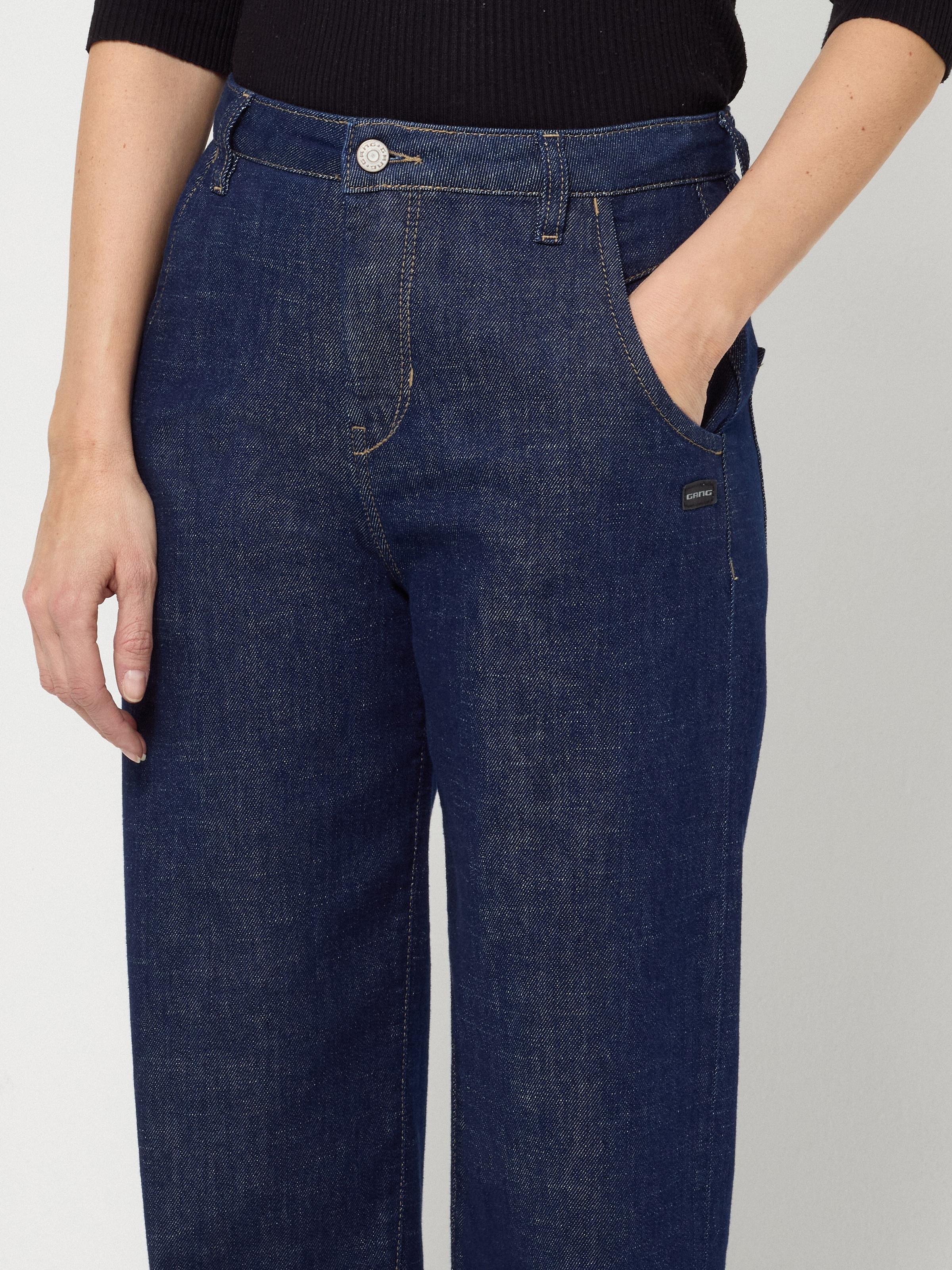 GANG Jeans à 5 poches »94VIA« en coupe ballon, longueur de jambe raccourcie